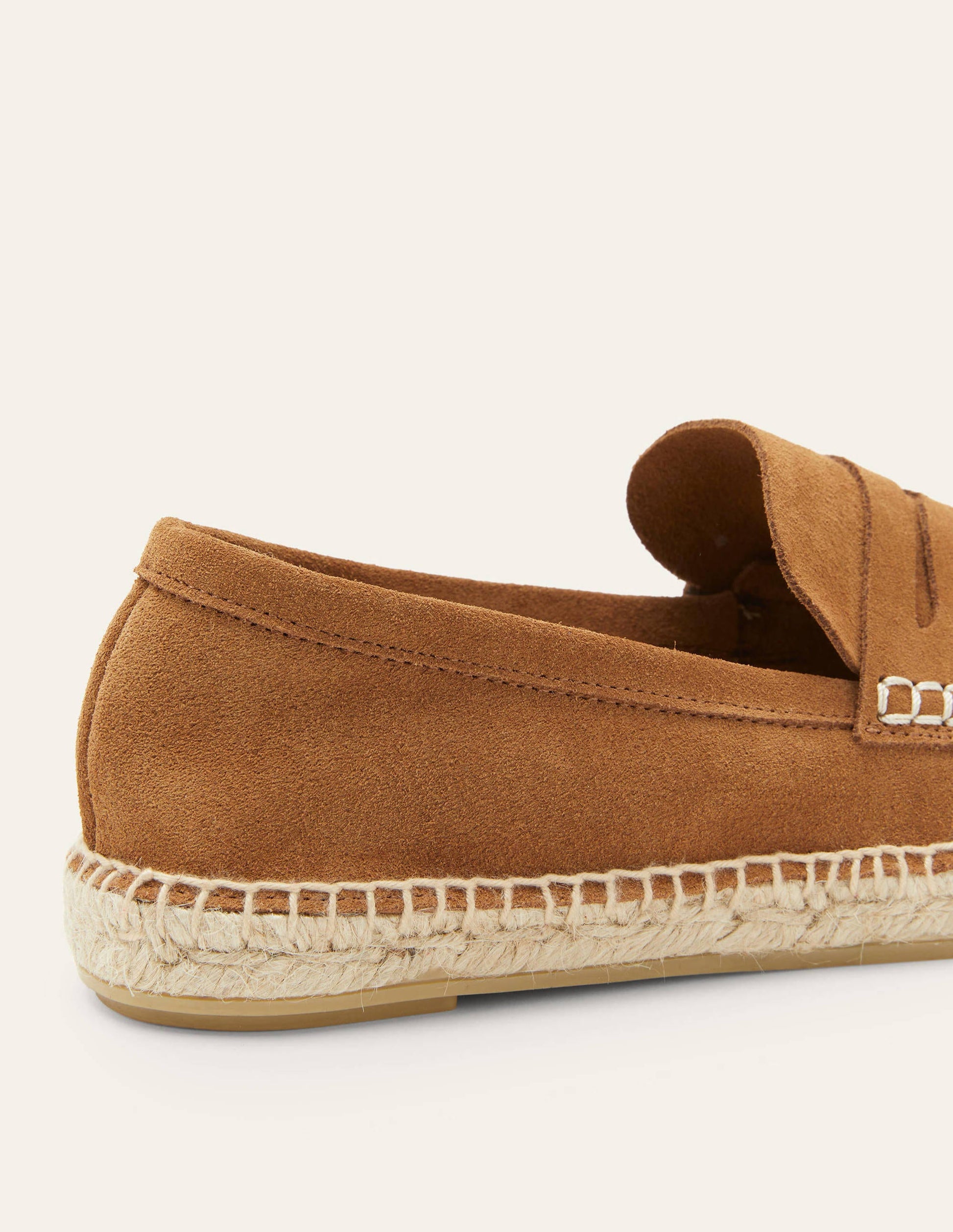 Espadrille-Loafer aus Veloursleder-Hellbraun-3