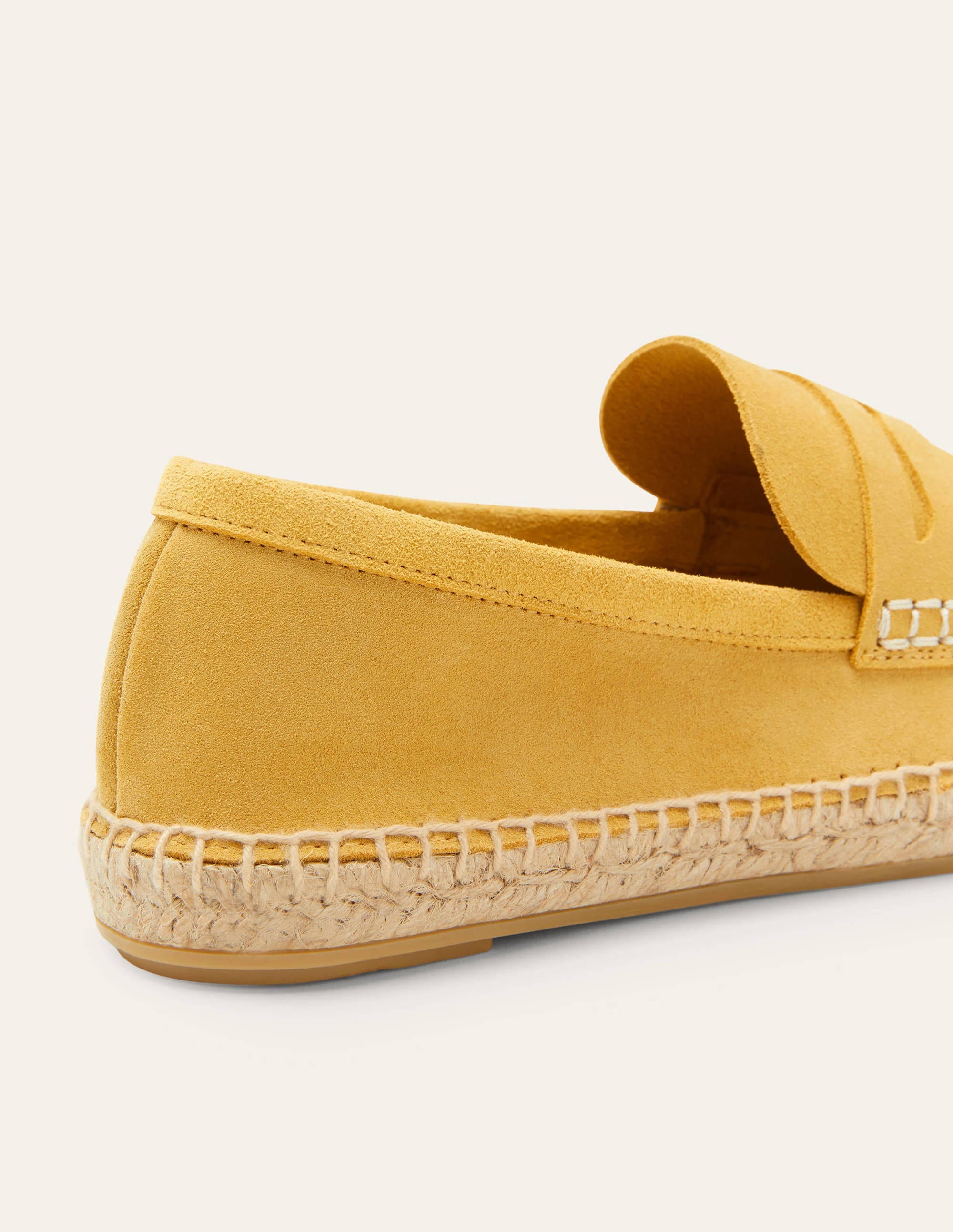 Espadrille-Loafer aus Veloursleder-Honiggelb - Image 3