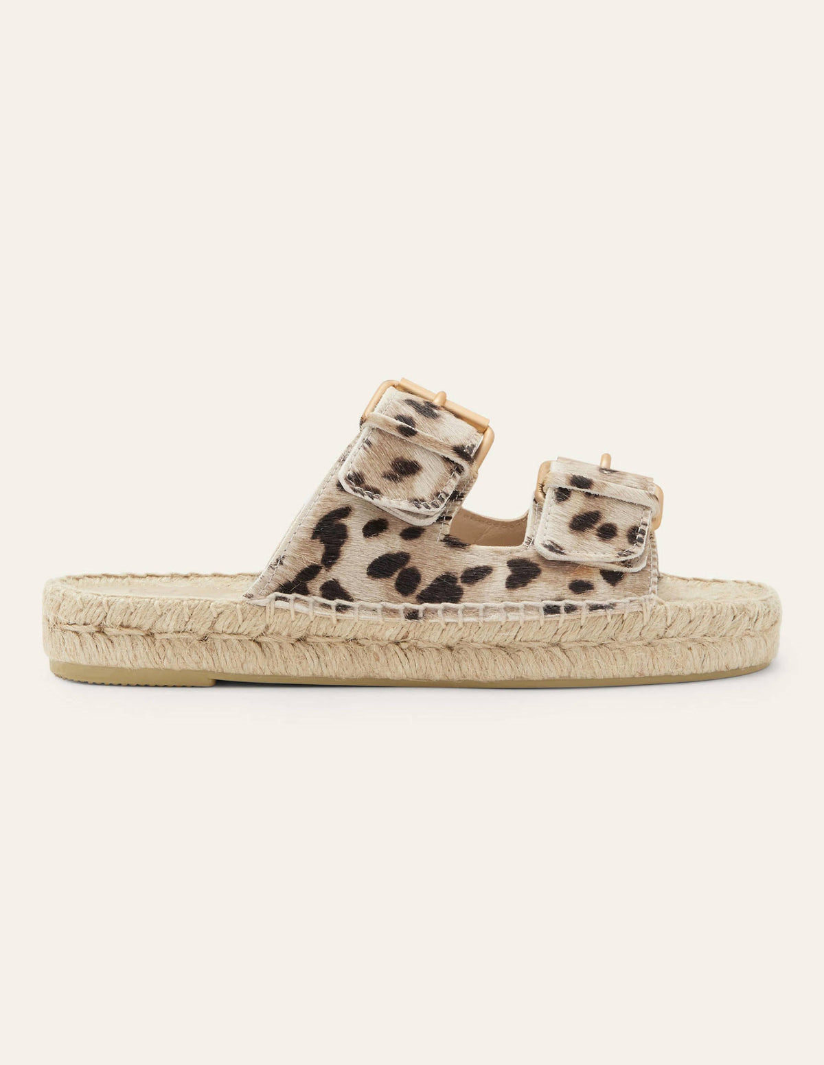 Espadrille-Sandalen mit Schnalle-Natürliches Leopardenmuster-2