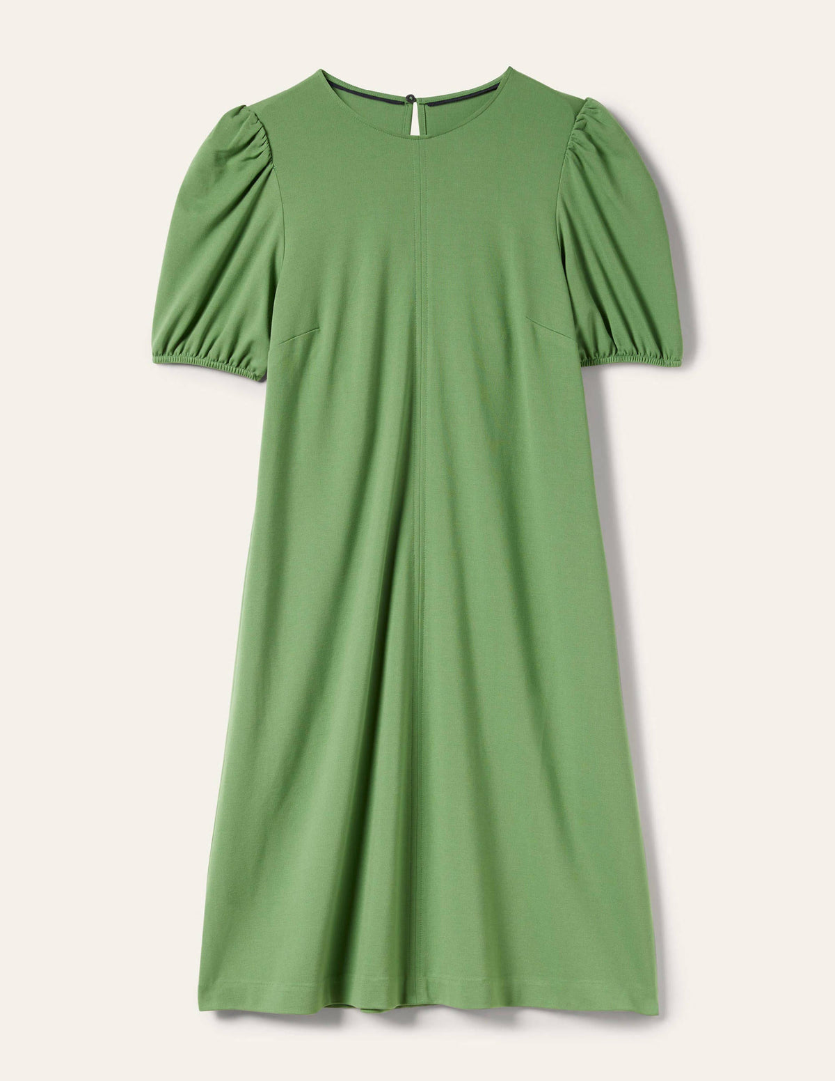 Robe fourreau en jersey à surpiqûres-Lierre anglais-5