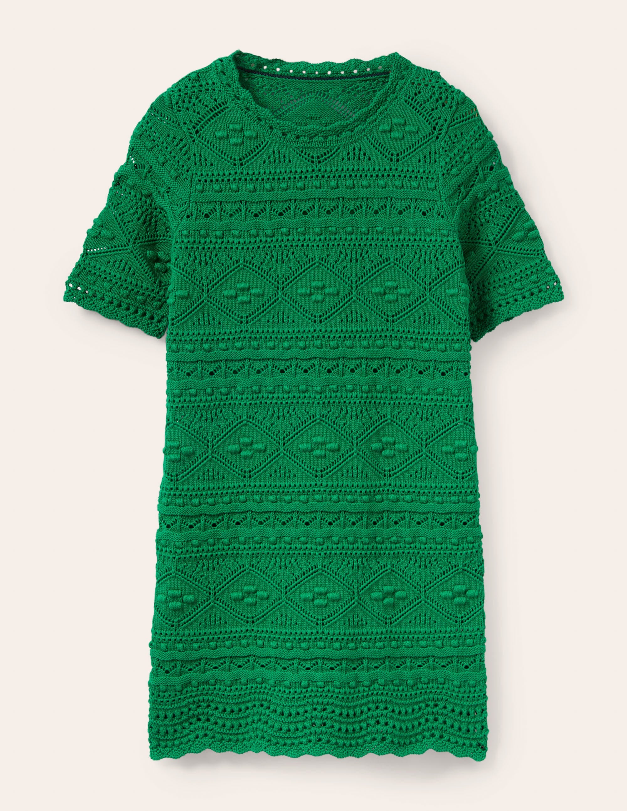 Claudia Strukturiertes Strickkleid-Schottengrün - Image 6