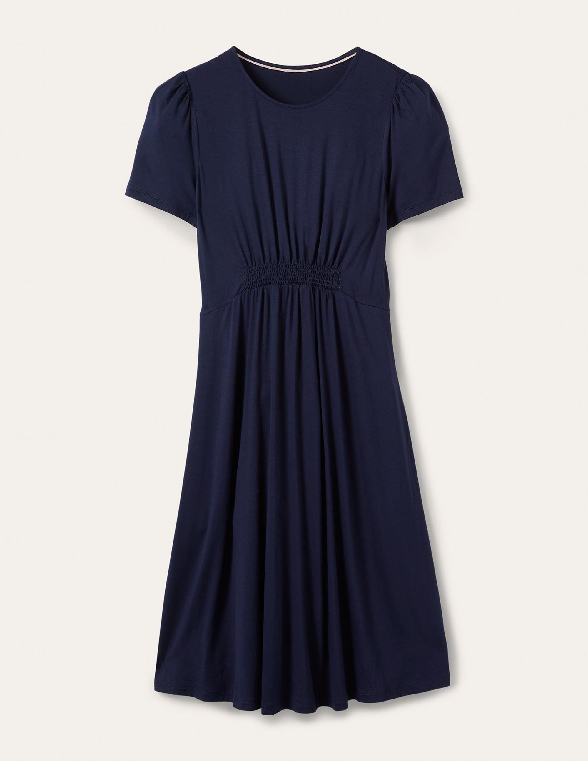 Jerseykleid mit Rundhalsausschnitt-Marineblau - Image 5