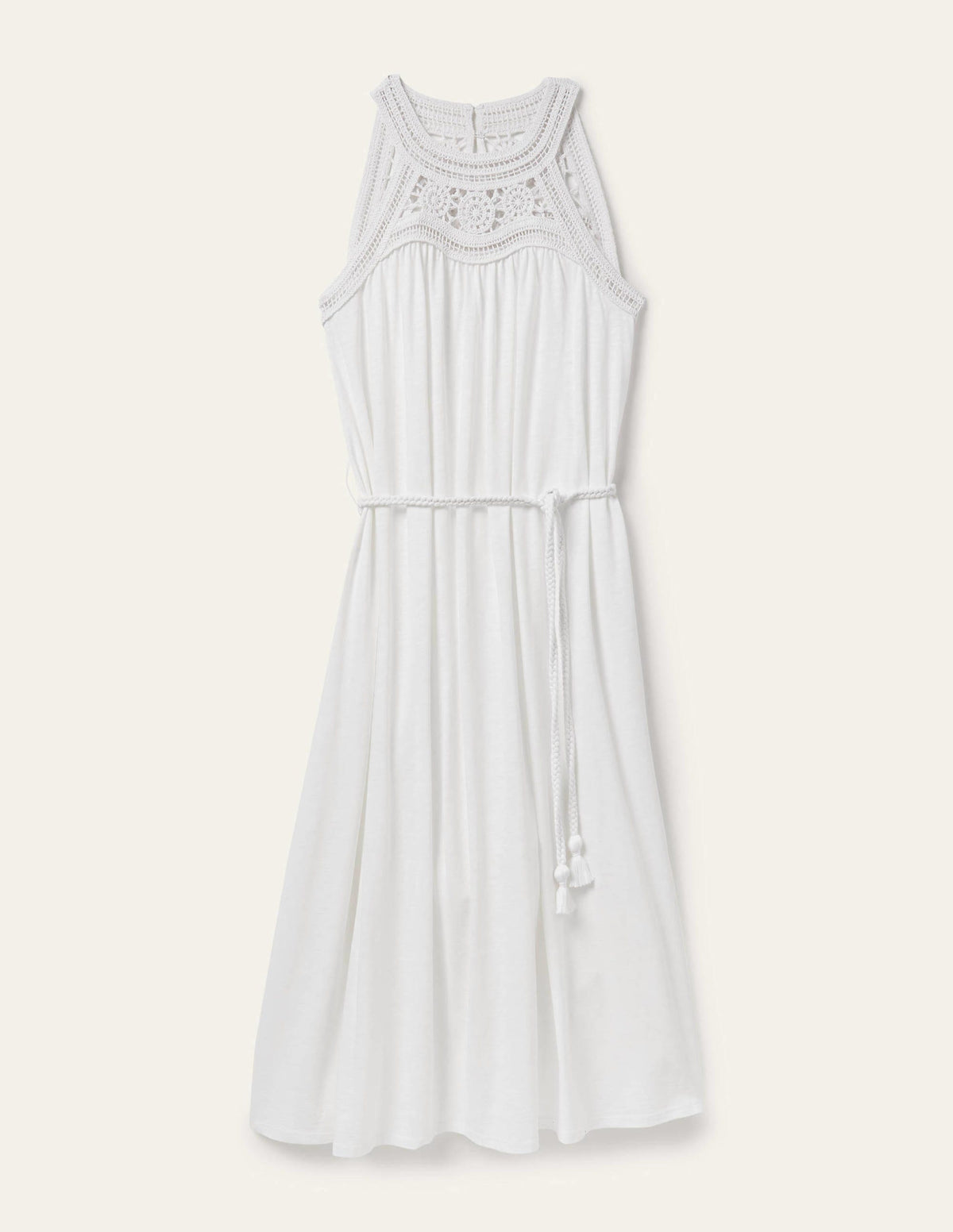 Anais Jersey Midi Dress-White - Image 6
