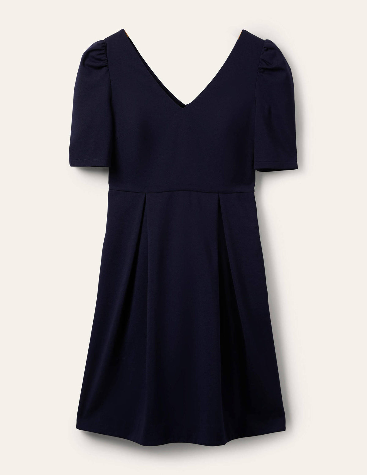 Jerseykleid mit Puffärmeln-Marineblau - Image 6