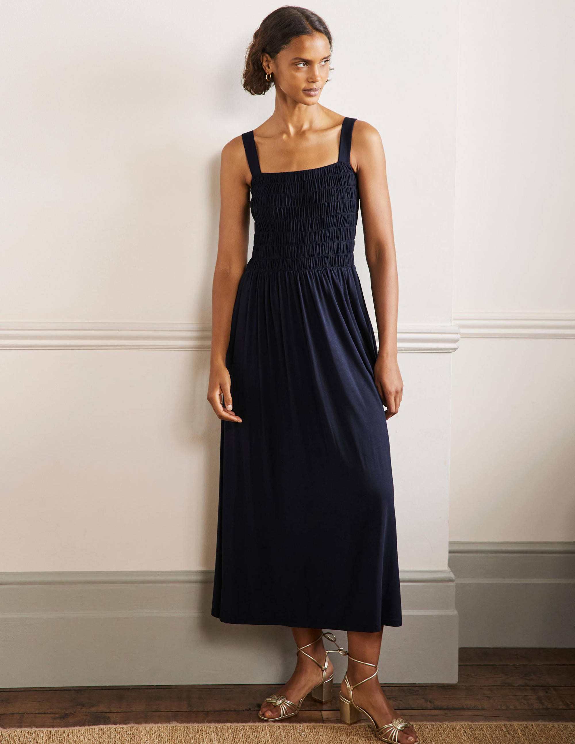 Peggy Jersey-Maxikleid-Marineblau - Image 1