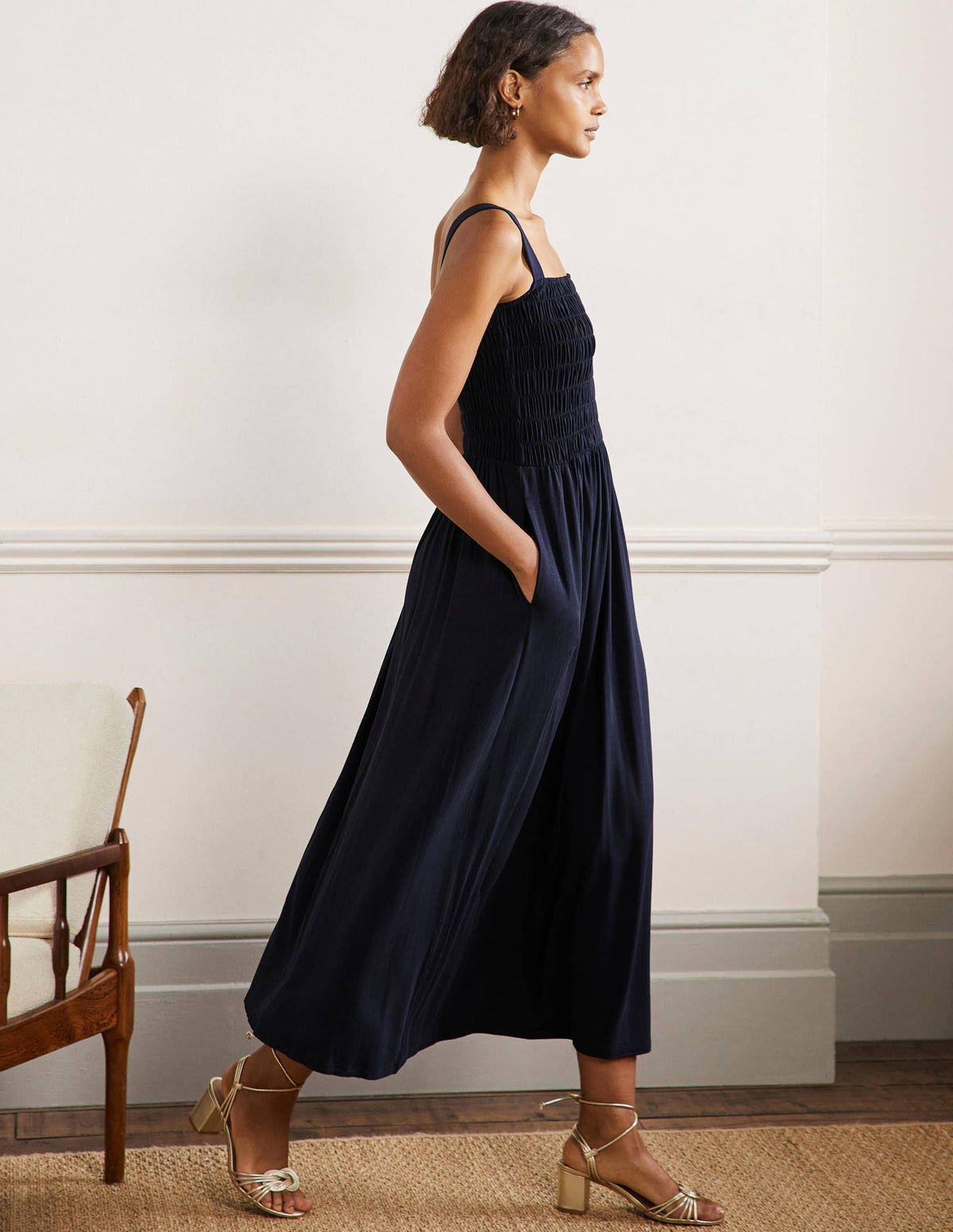 Peggy Jersey-Maxikleid-Marineblau-4