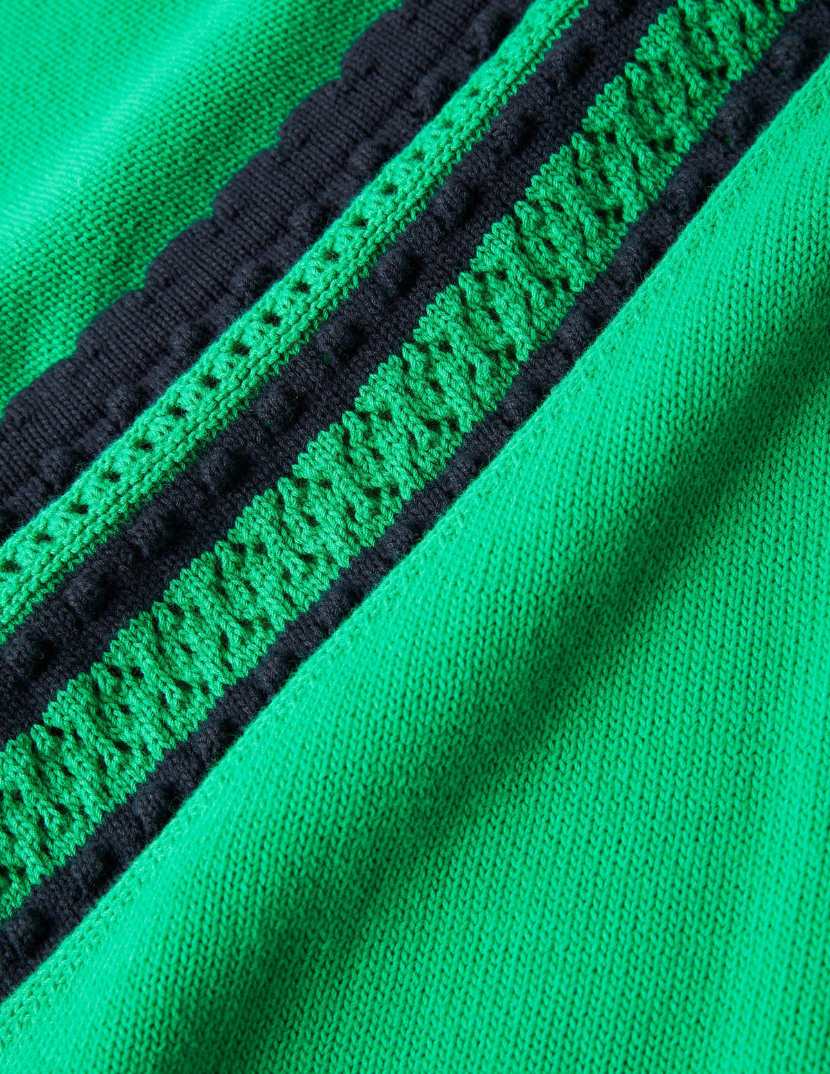 Midi-Strickkleid mit Zierborte-Sattes Smaragdgrün - Image 6