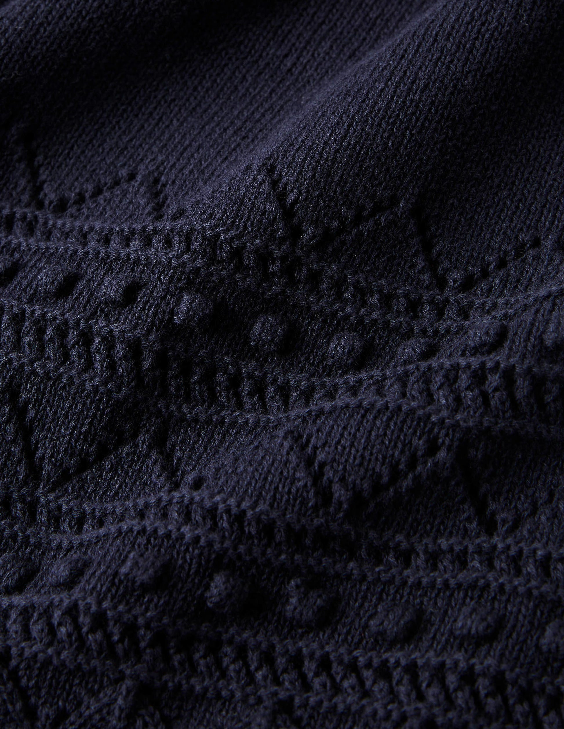 Strickkleid mit weiten Ärmeln-Marineblau-7