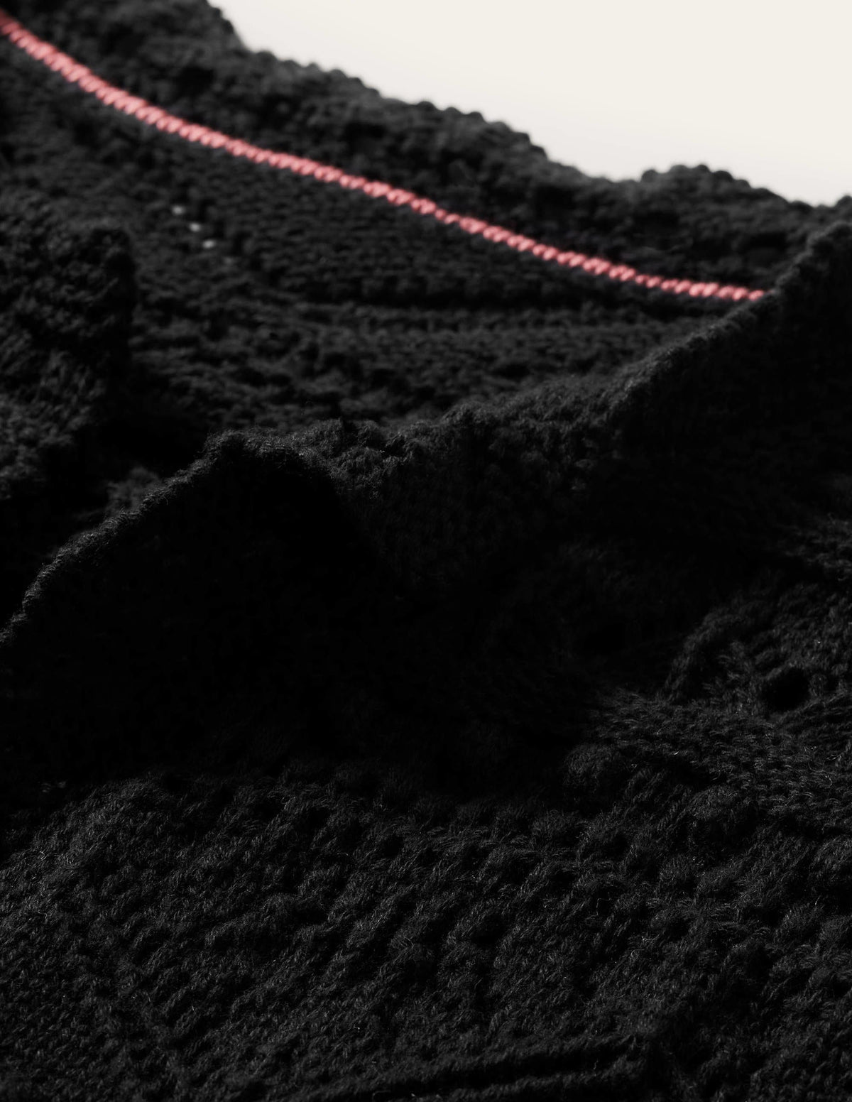 Claudia Strukturierter Strickcardigan-Schwarz - Image 5