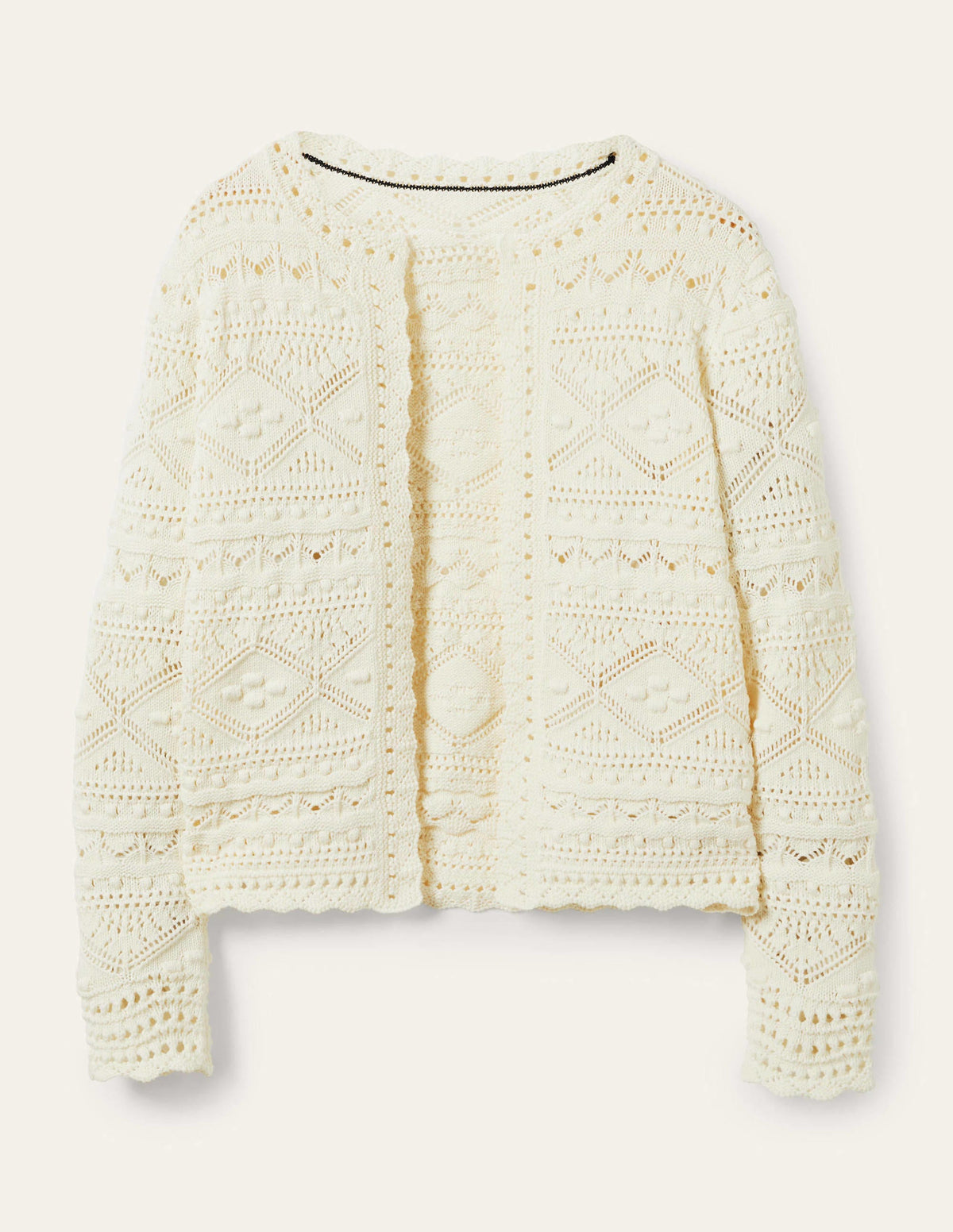 Claudia Strukturierter Strickcardigan-Schwarz - Image 6