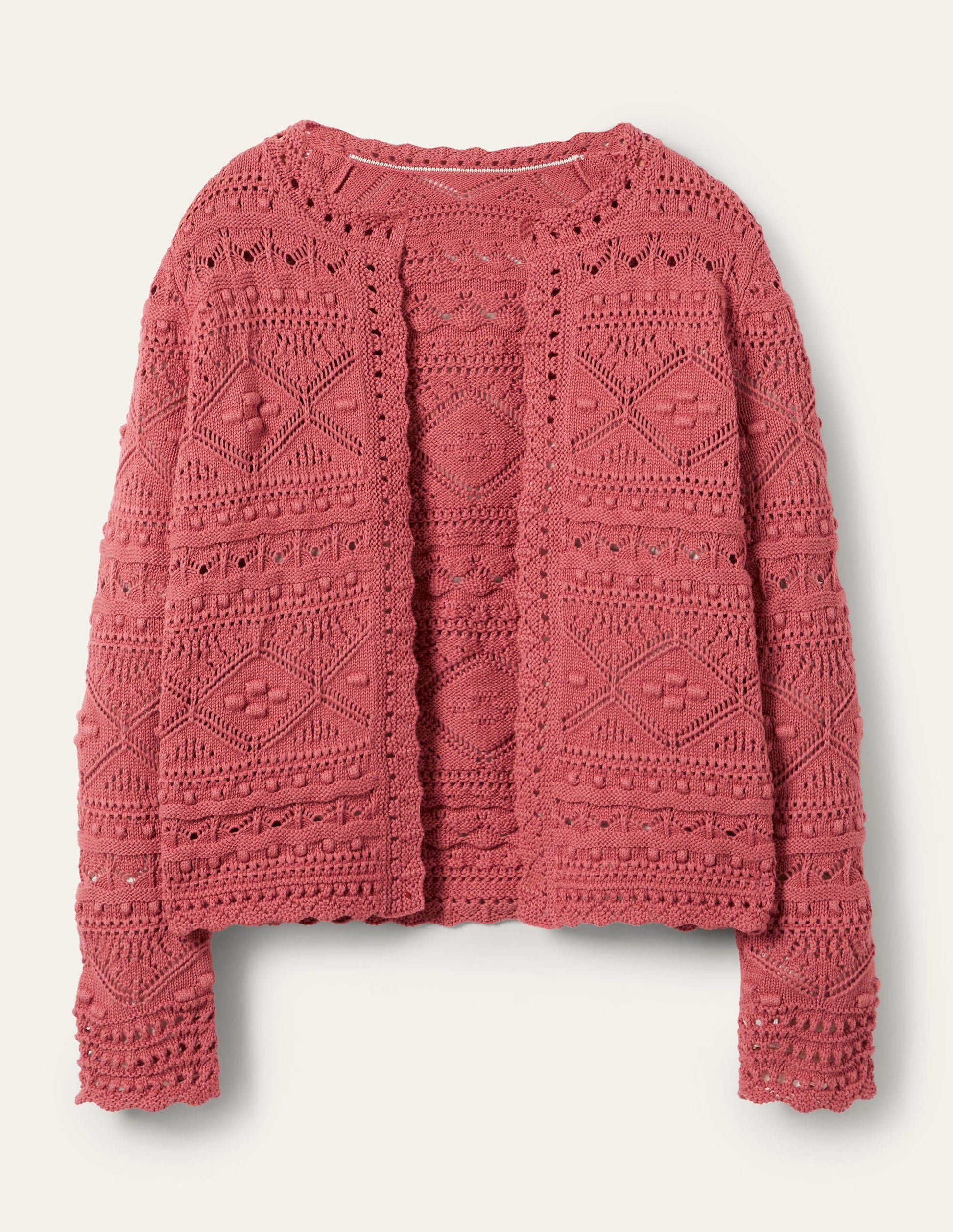 Claudia Strukturierter Strickcardigan-Staubrot-6