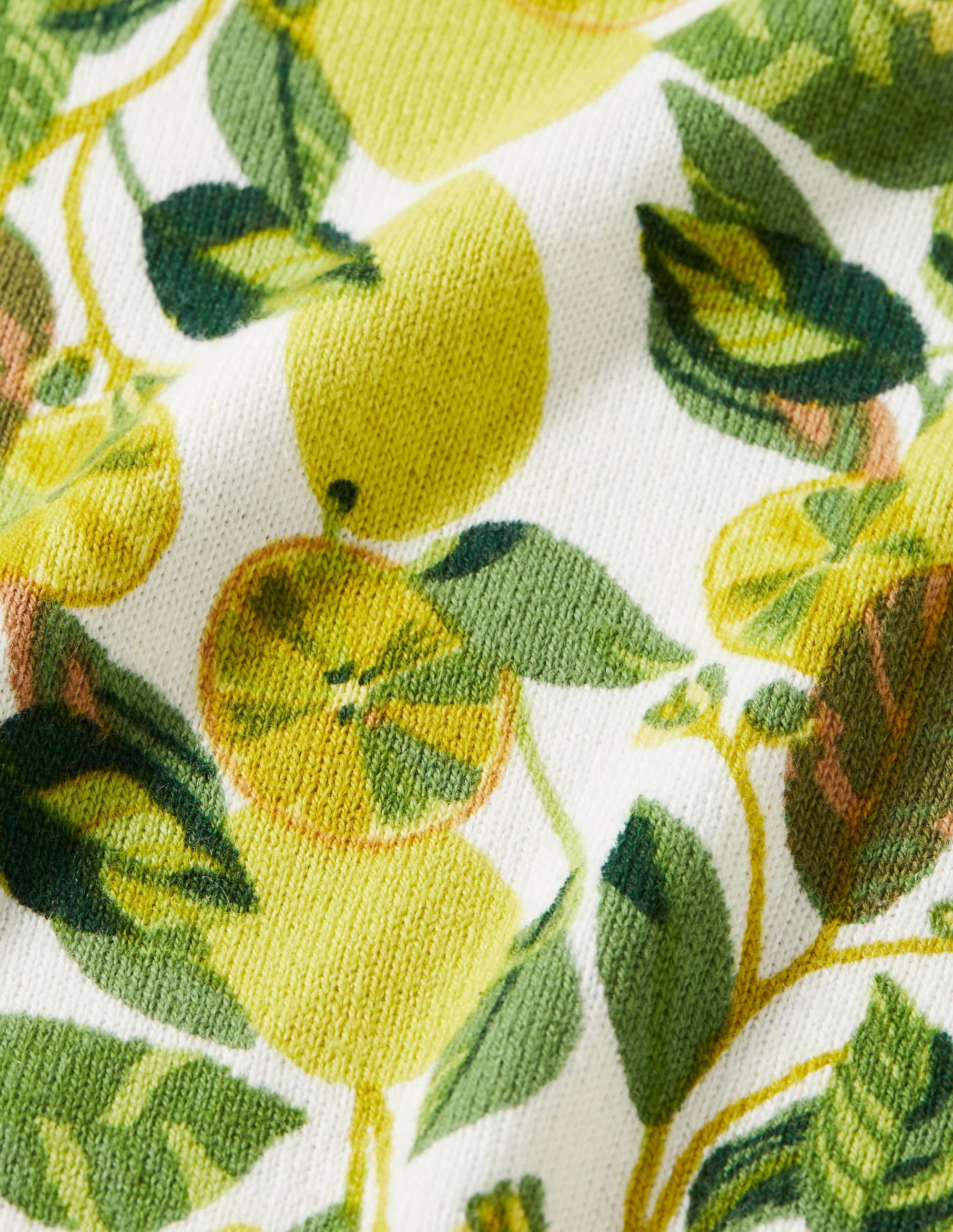 Pull imprimé en coton-Ivoire, citron grimpant - Image 5