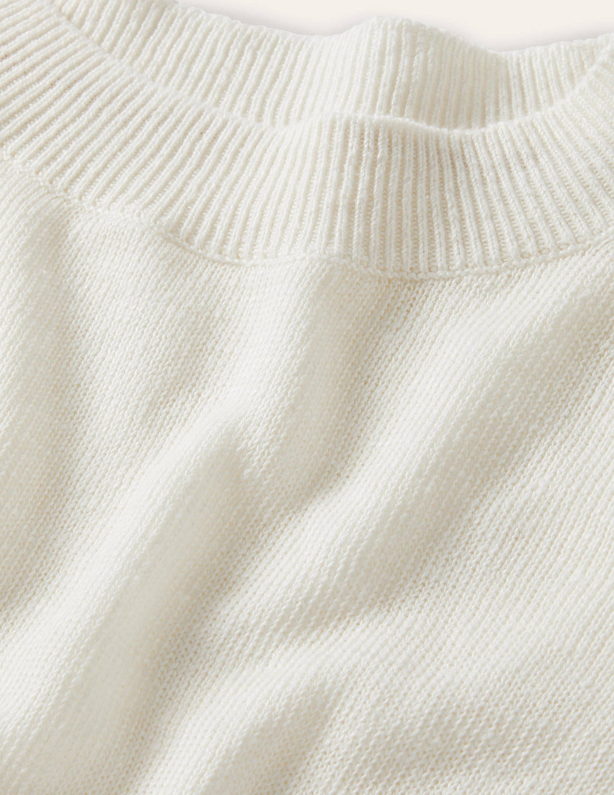 Pull oversize en lin-Ivoire - Image 6