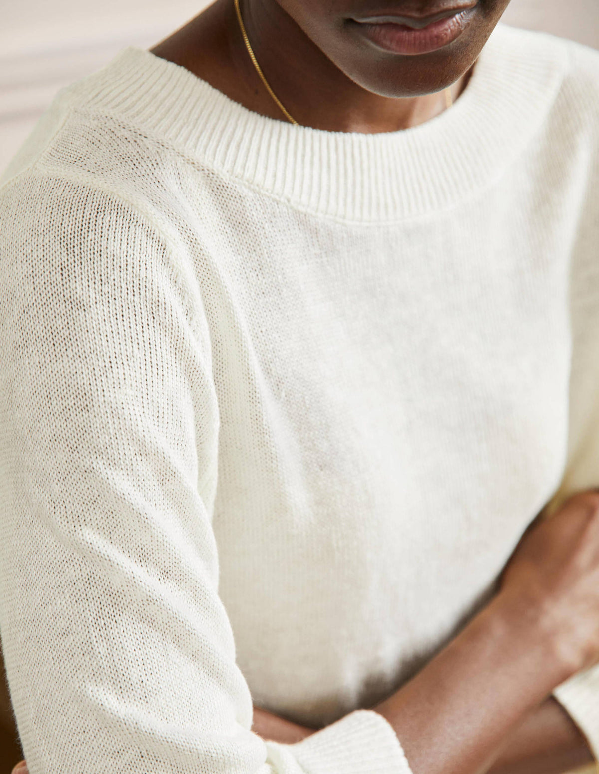 Pull oversize en lin-Ivoire-2