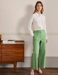 High Waisted Richmond Trousers-English Ivy, Loose Sprig
