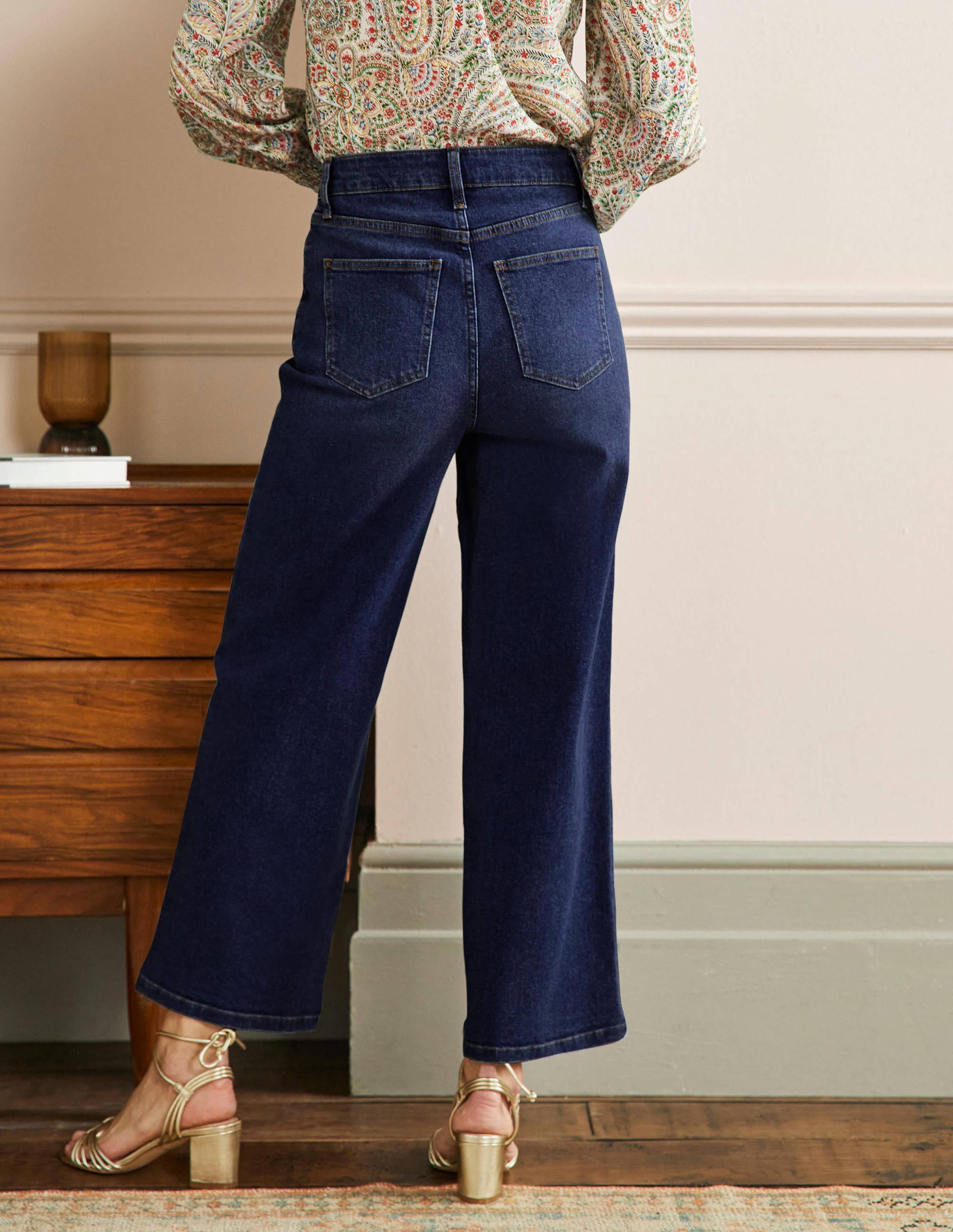Jean court large-Vintage moyen - Image 6