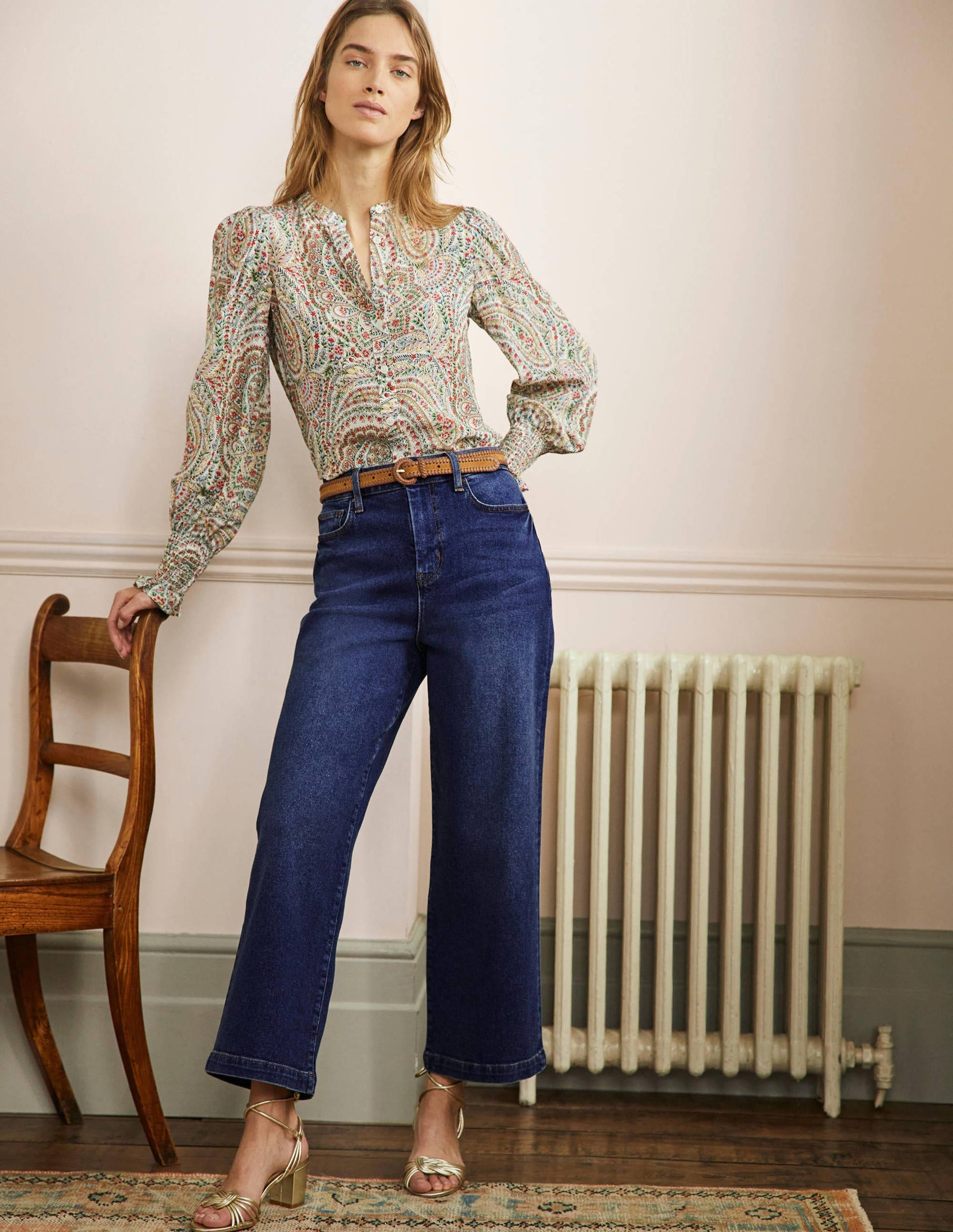 Jean court large-Vintage moyen-1