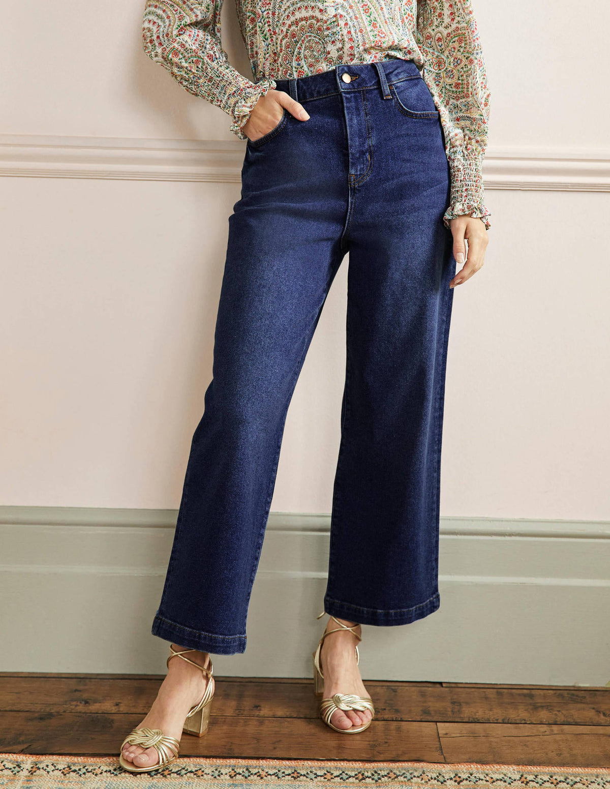 Jean court large-Vintage moyen - Image 4