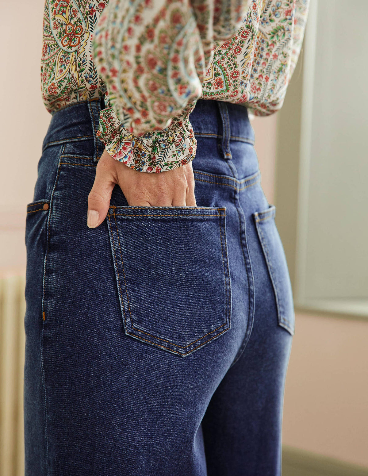 Jean court large-Vintage moyen - Image 5