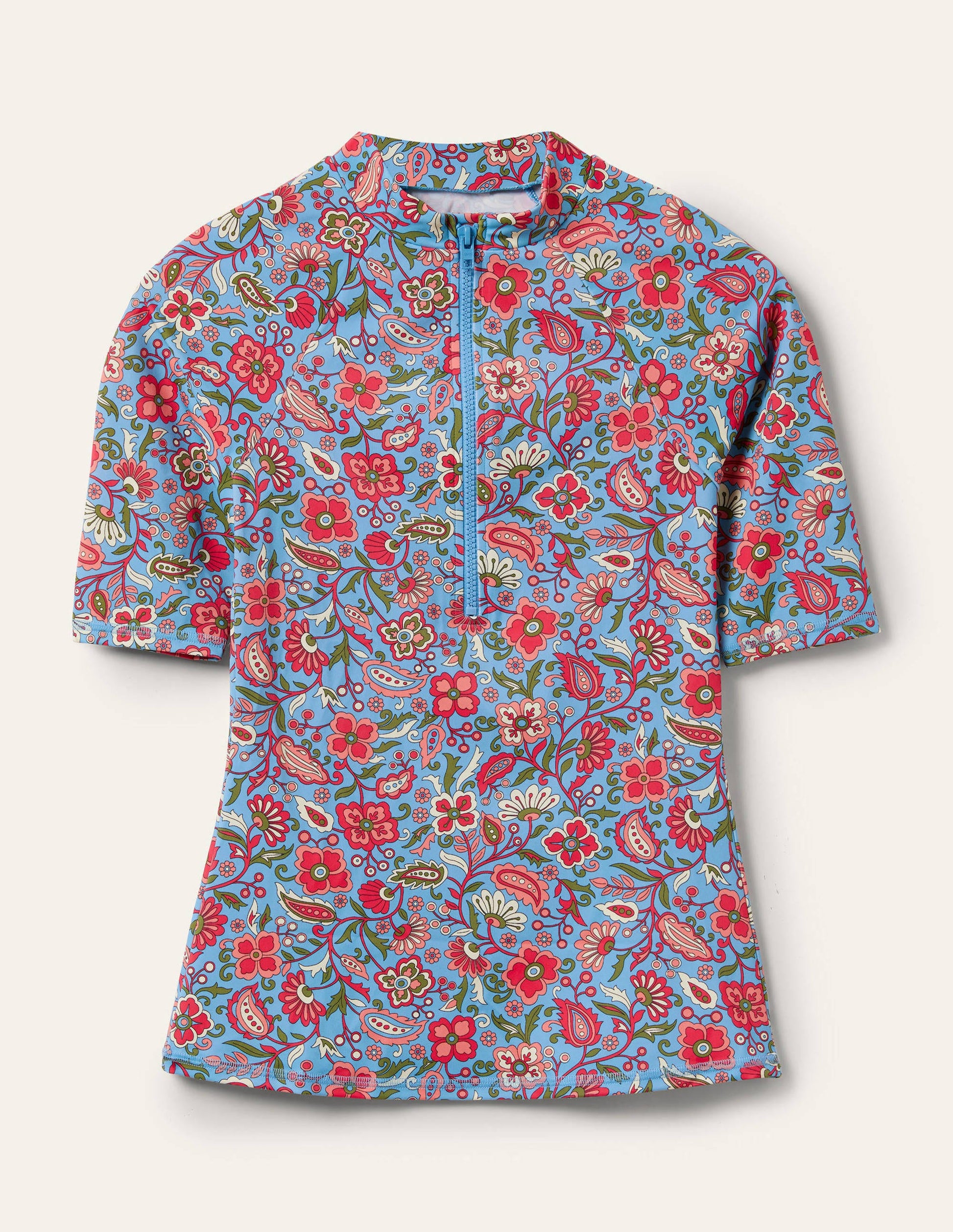 Badeshirt mit 3/4-Ärmeln-Graublau, Orientalisches Paradies-6