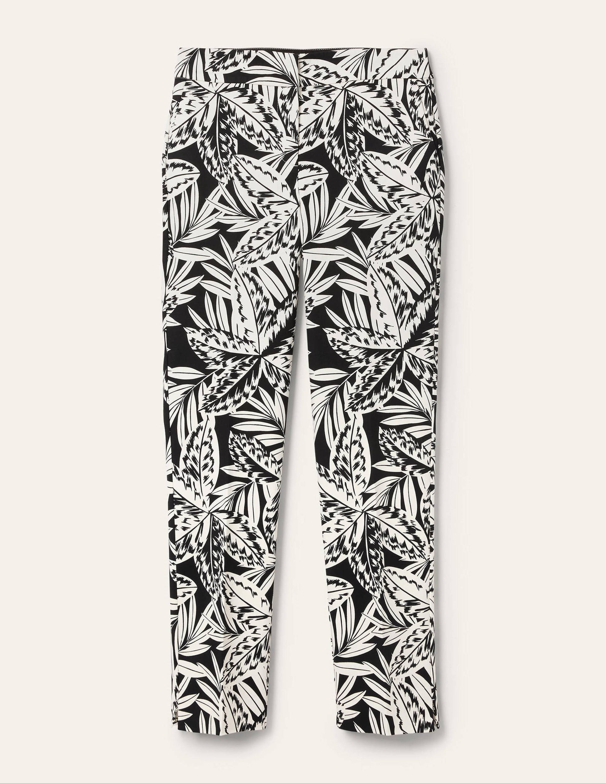 Richmond 7/8-Hose-Schwarz, Exotische Blätter-5