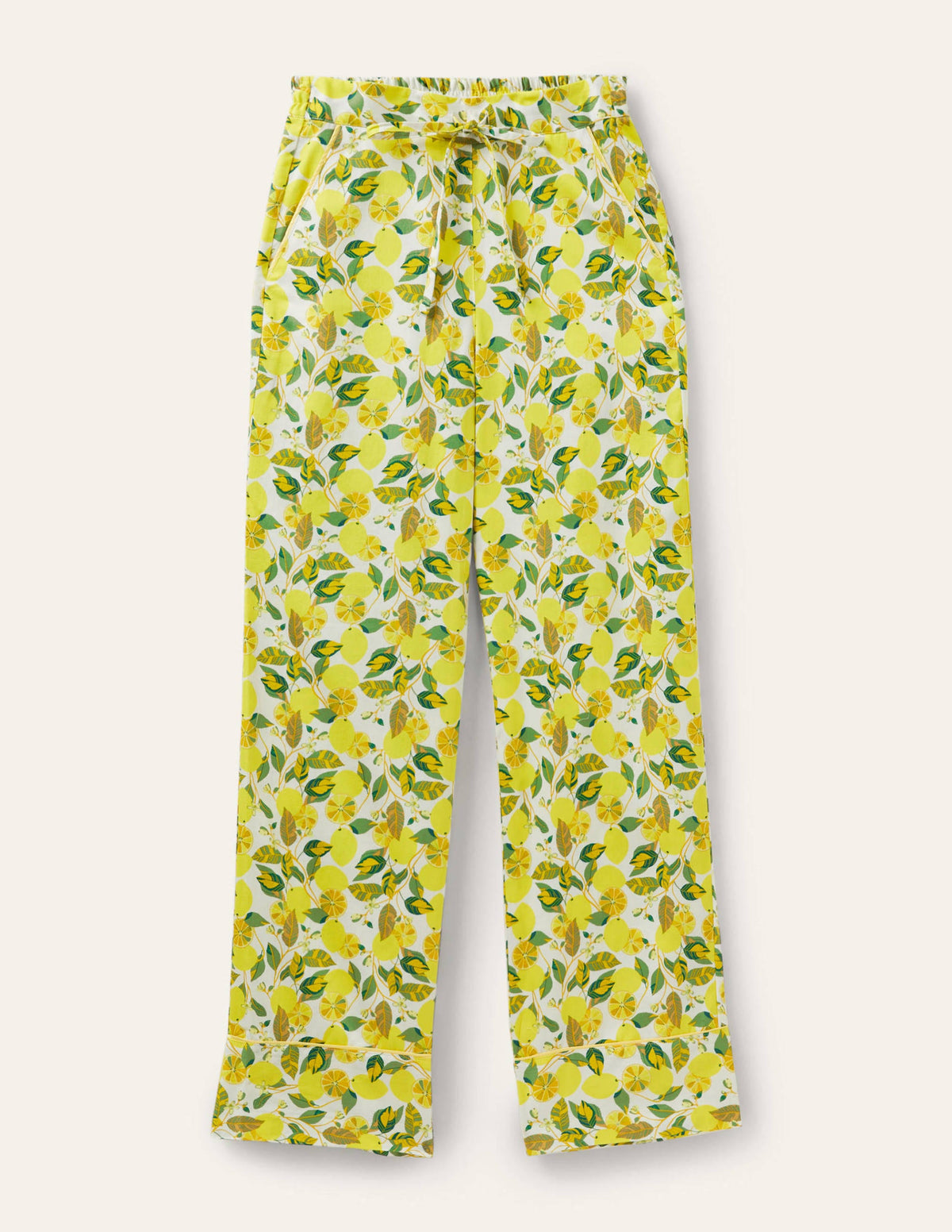 Bas de pyjama en coton-Ivoire, citron grimpant-5