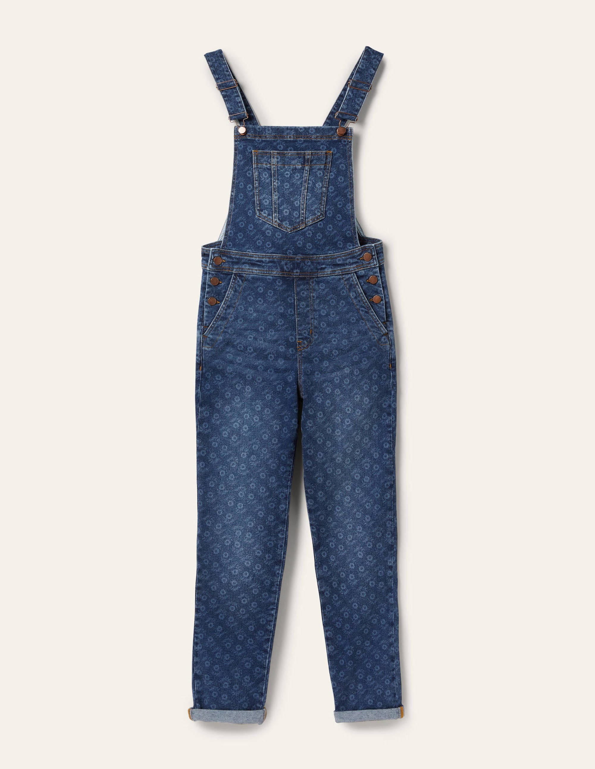 Girlfriend-Latzhose-Mid Vintage, Loose Sprig - Image 6