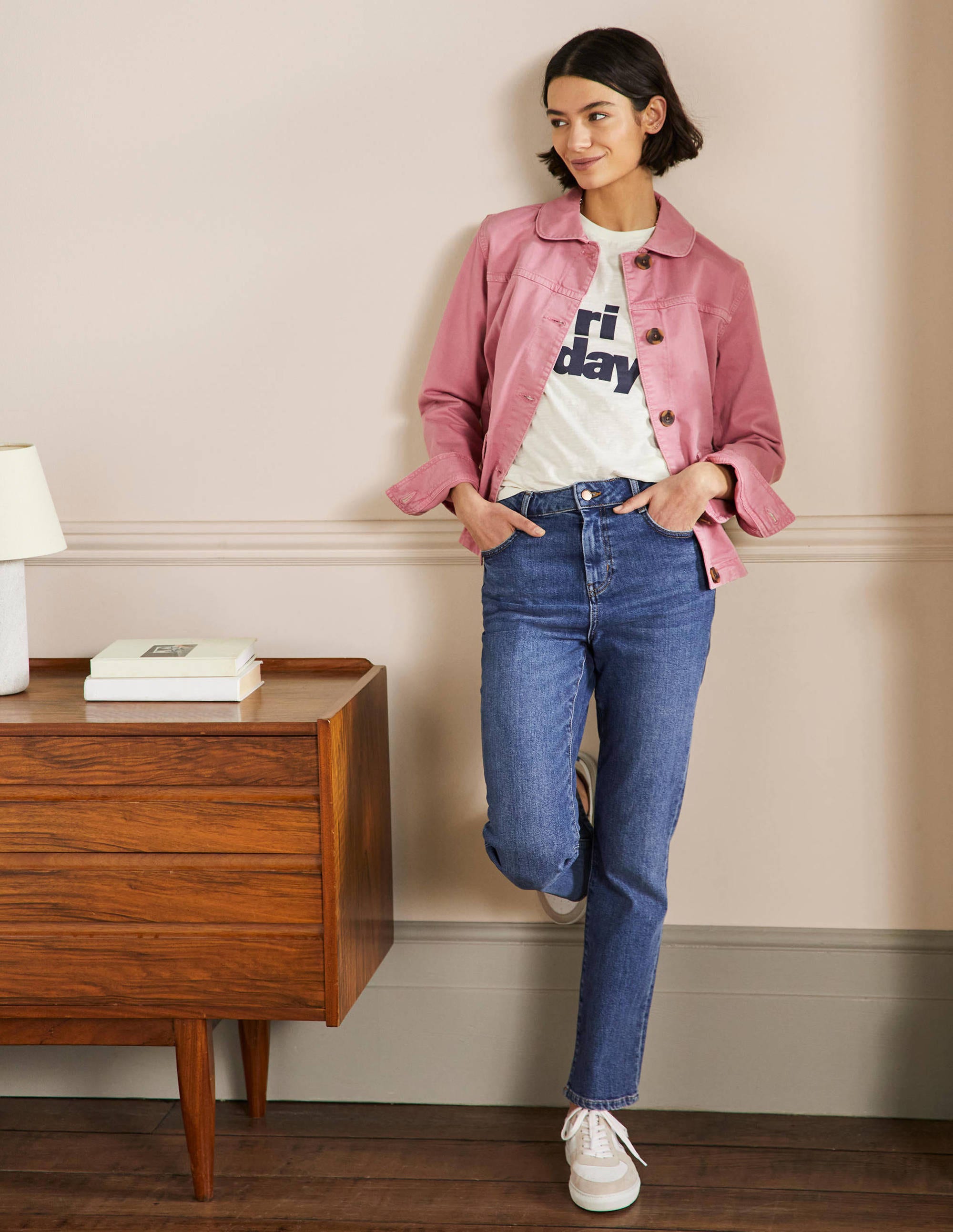 Robuste Jacke mit aufgesetzten Taschen-Kirsch-Smoothie - Image 4