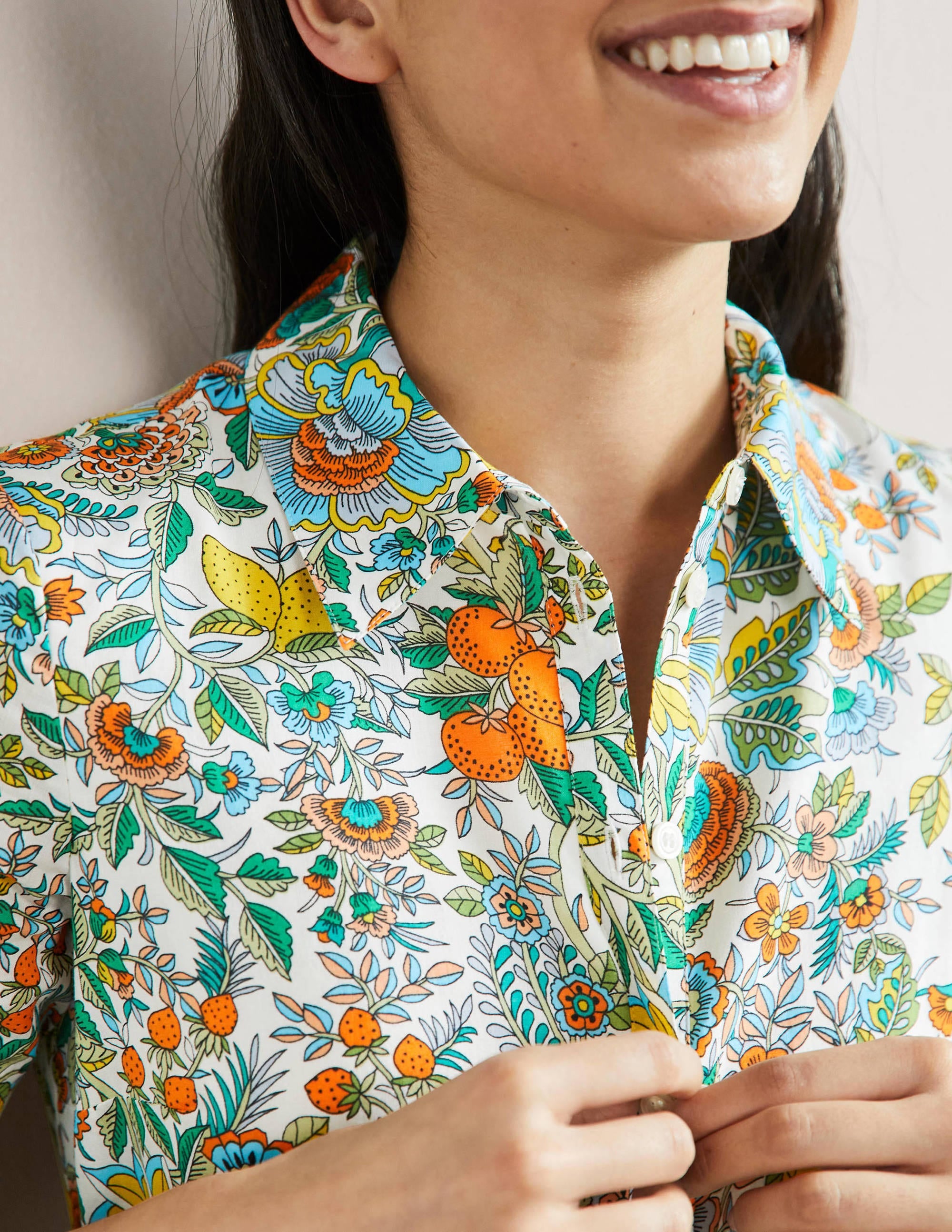 Robe-chemise midi Kitty-Ivoire, citron pétillant - Image 2