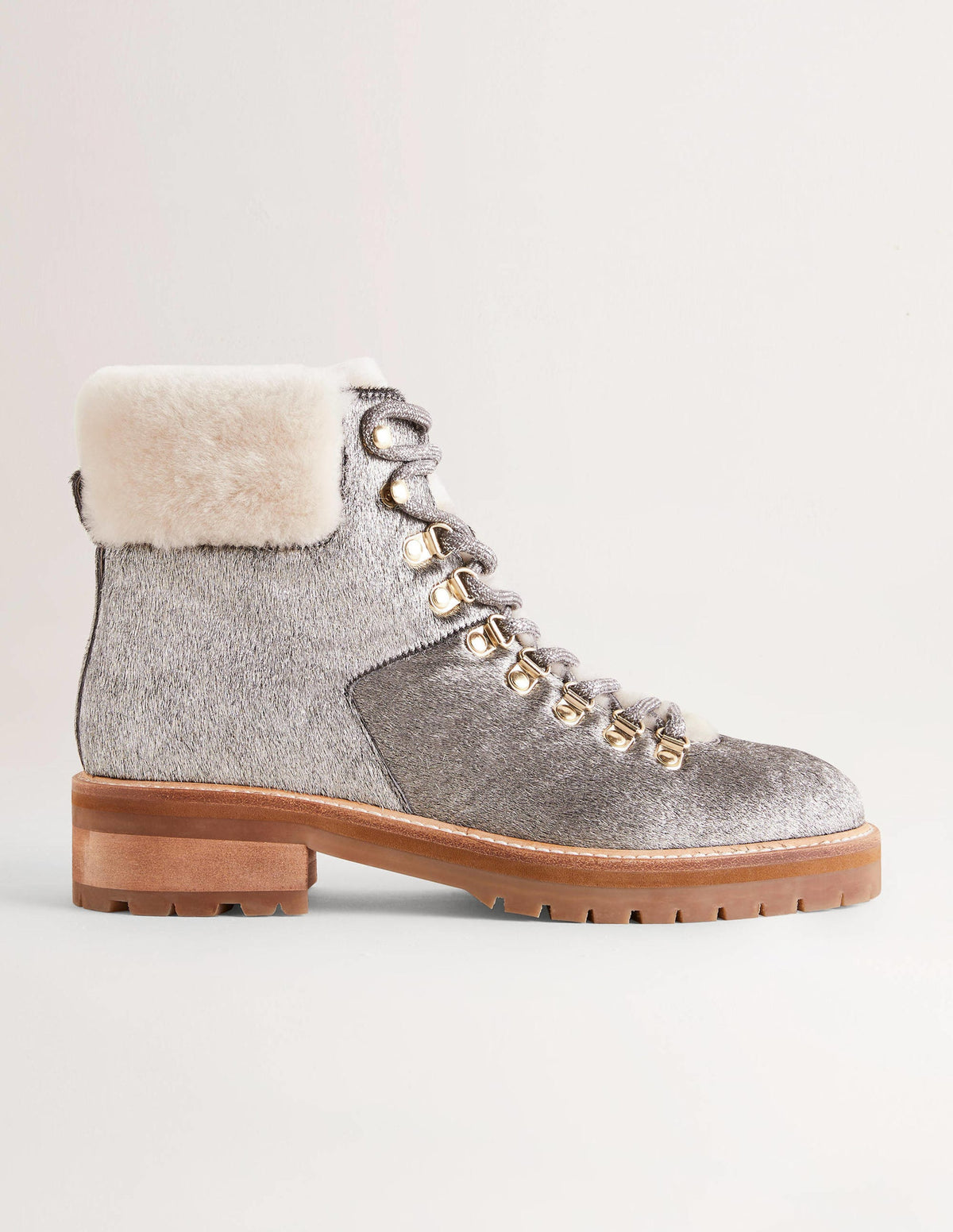 Wanderstiefel zum Schnüren-Silber - Image 1
