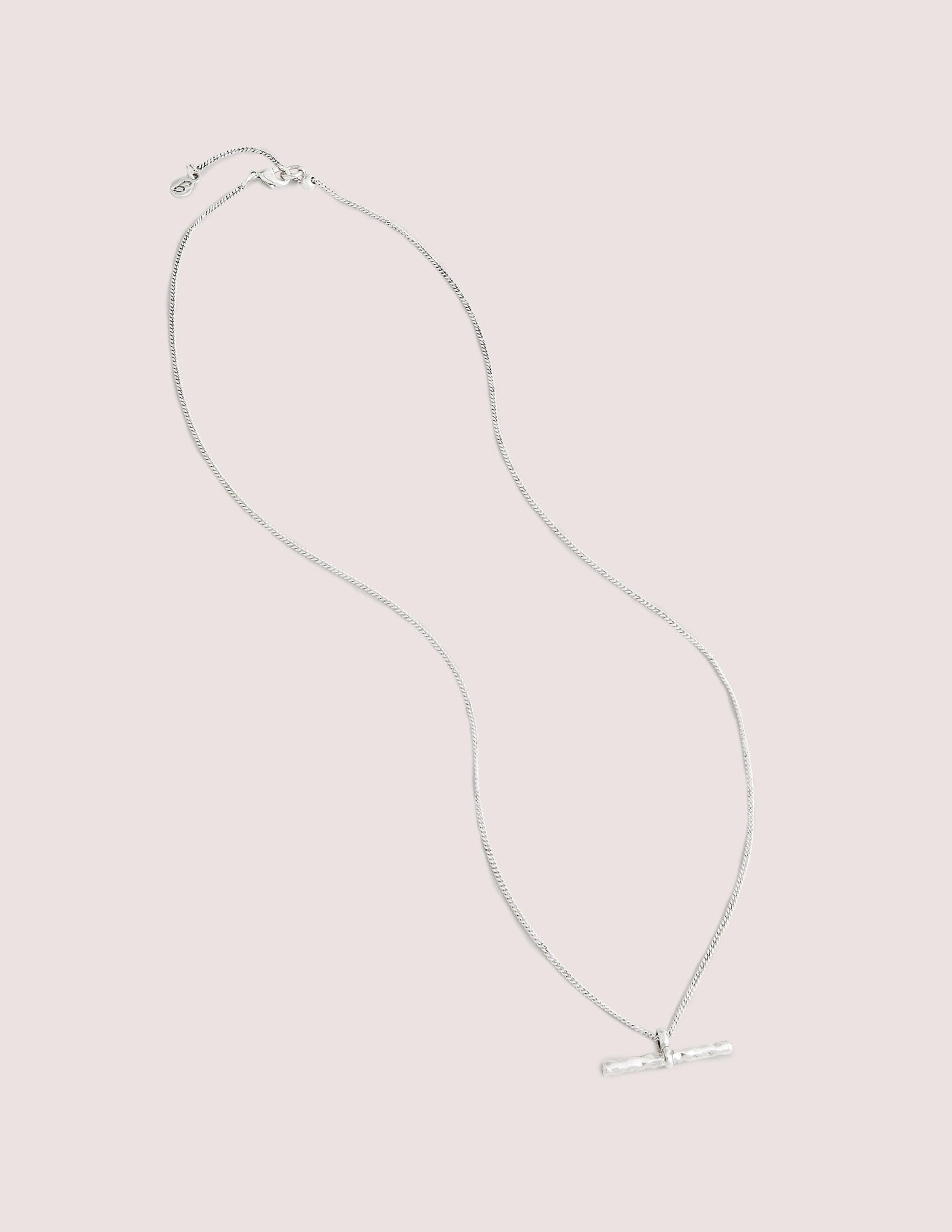 Collier à barre en T-Argenté - Image 1