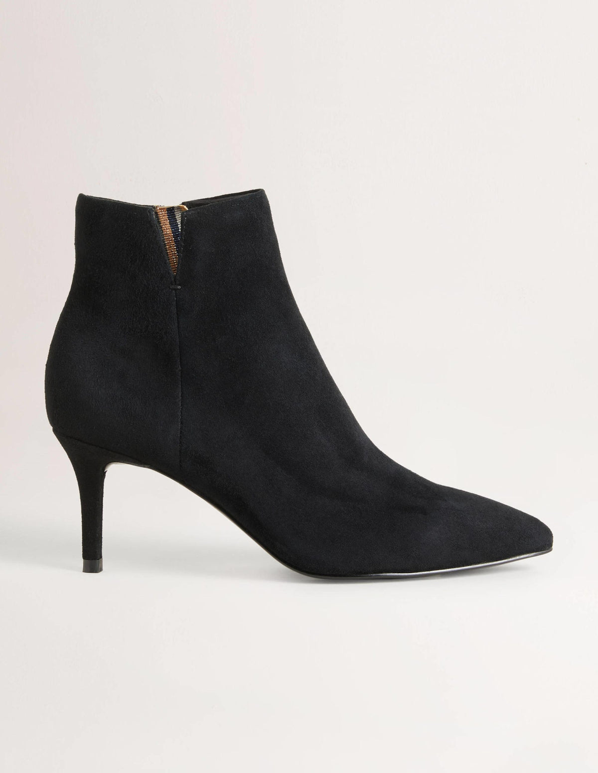 Bottines en daim-Noir-1