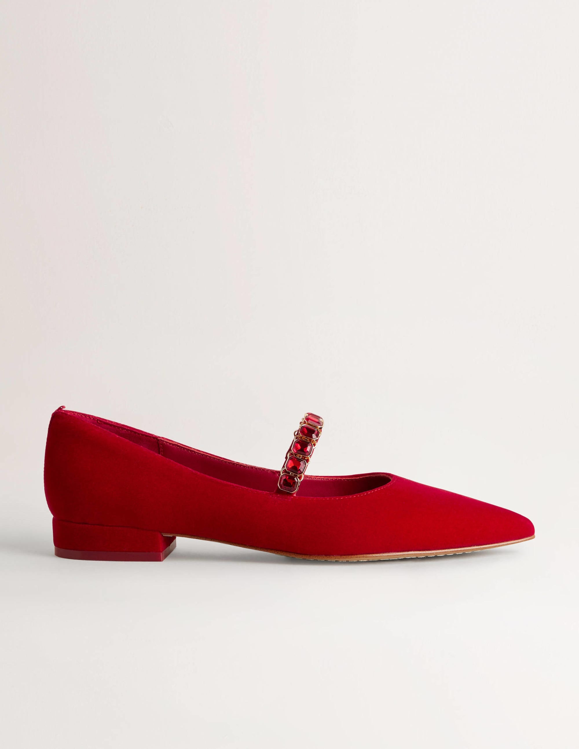 Spangenschuhe mit Kristallriemen-Weihnachtssternrot - Image 1