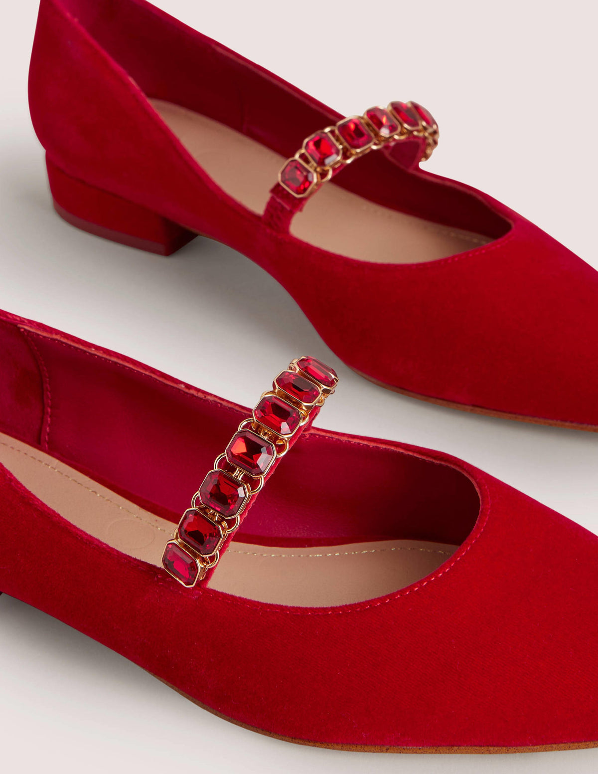 Spangenschuhe mit Kristallriemen-Weihnachtssternrot - Image 3
