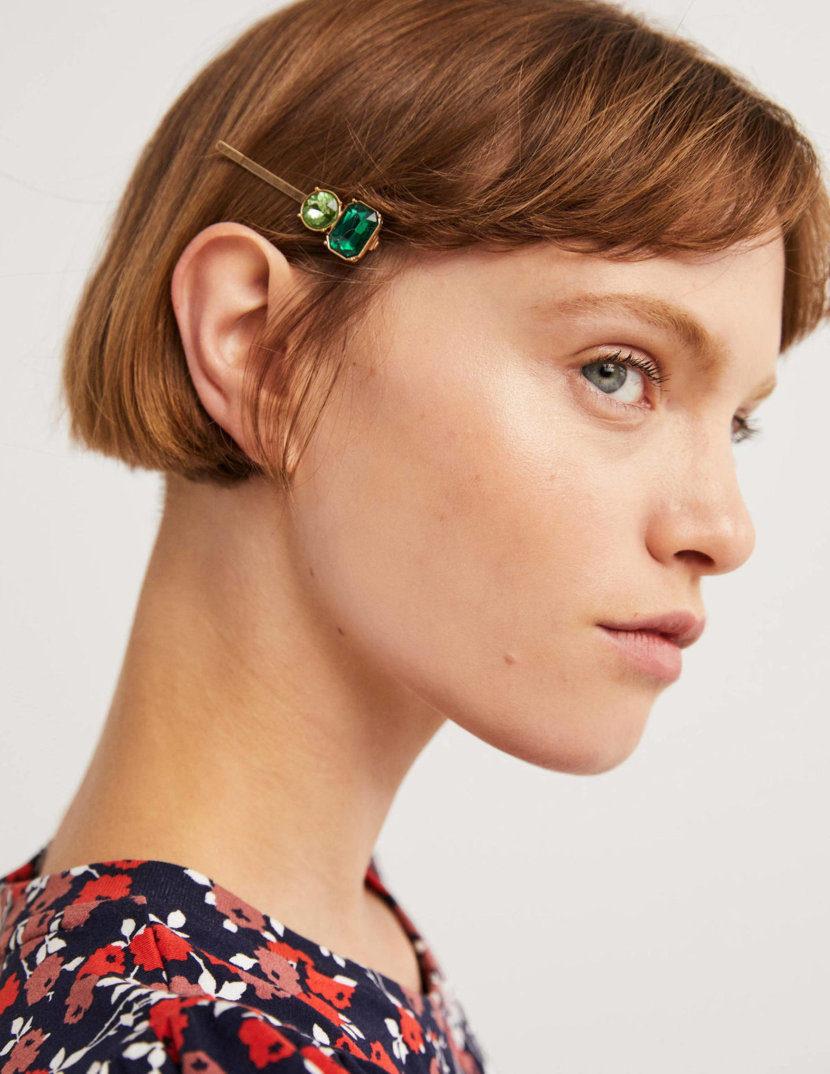 3 barrettes ornementées-Rose - Image 1