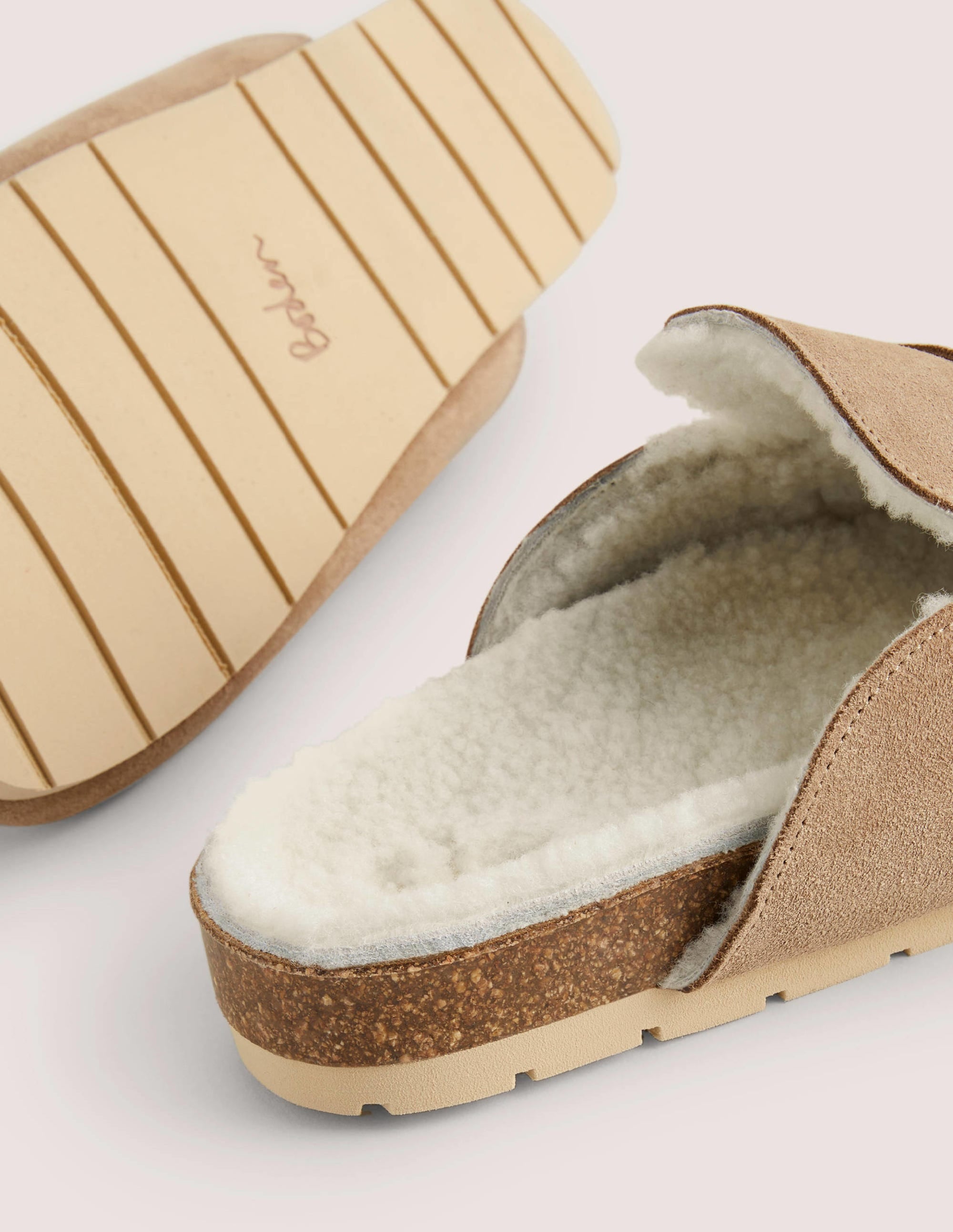 Offene Lammfell-Loafer-Eichelbraun - Image 3