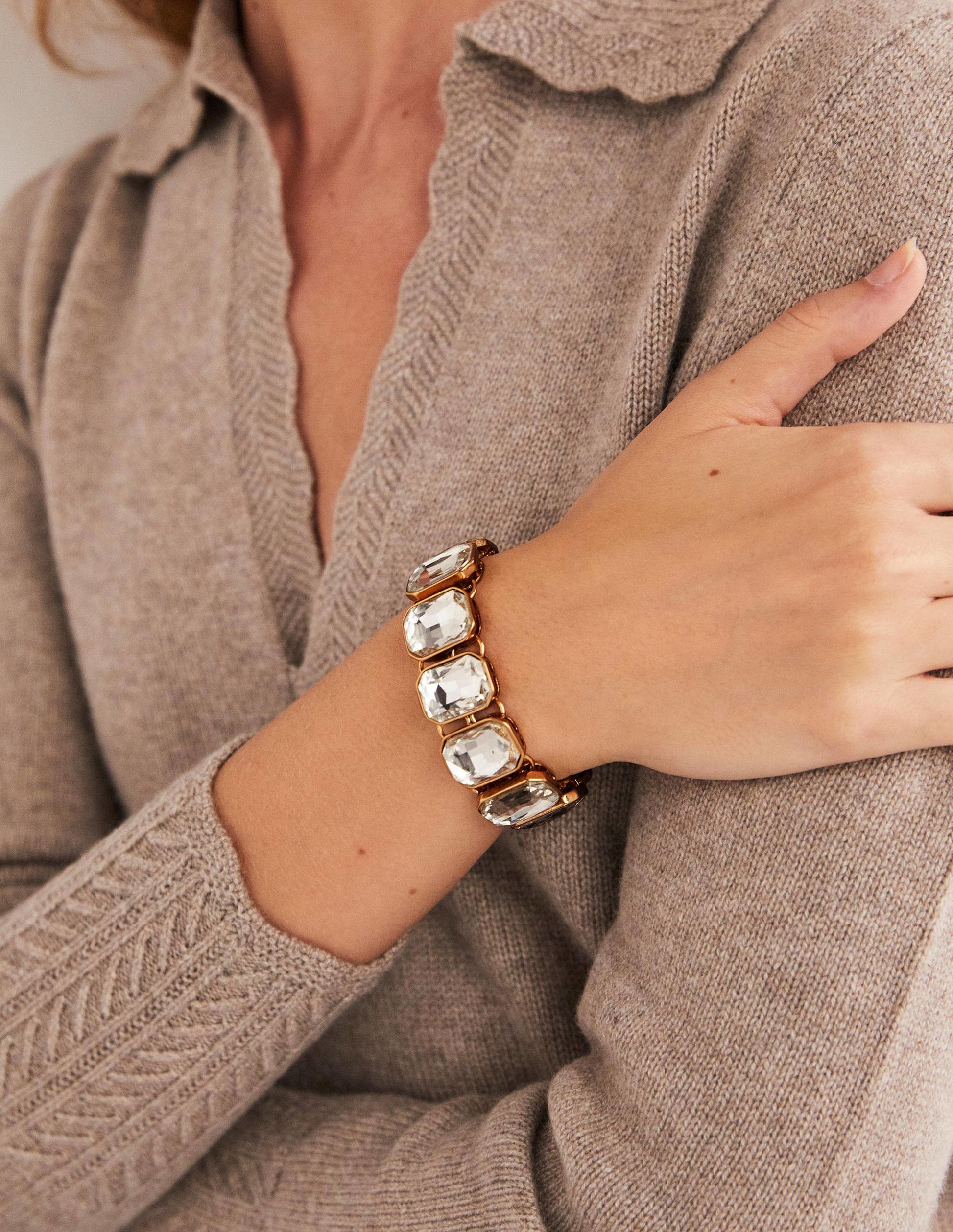 Armband mit Schmucksteinen-Transparent-1