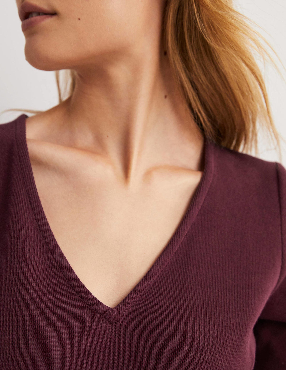 Robe colonne longueur midi en jersey-Vin chaud-2