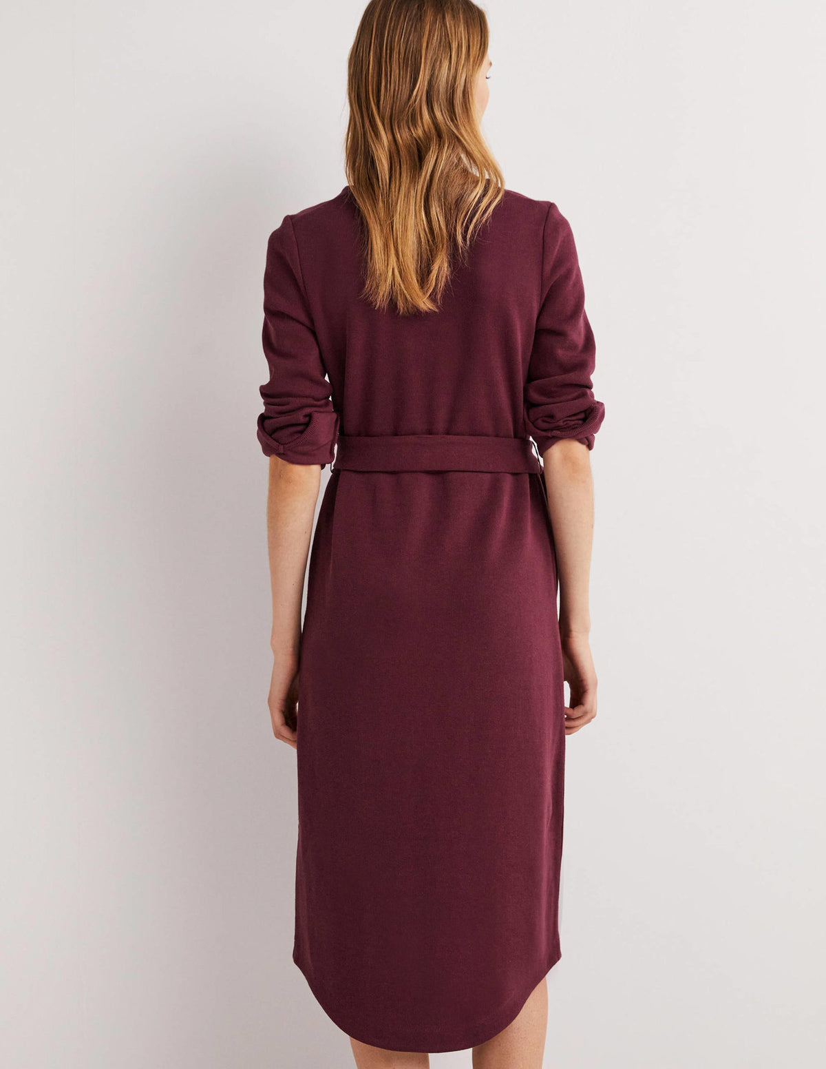 Robe colonne longueur midi en jersey-Vin chaud-3