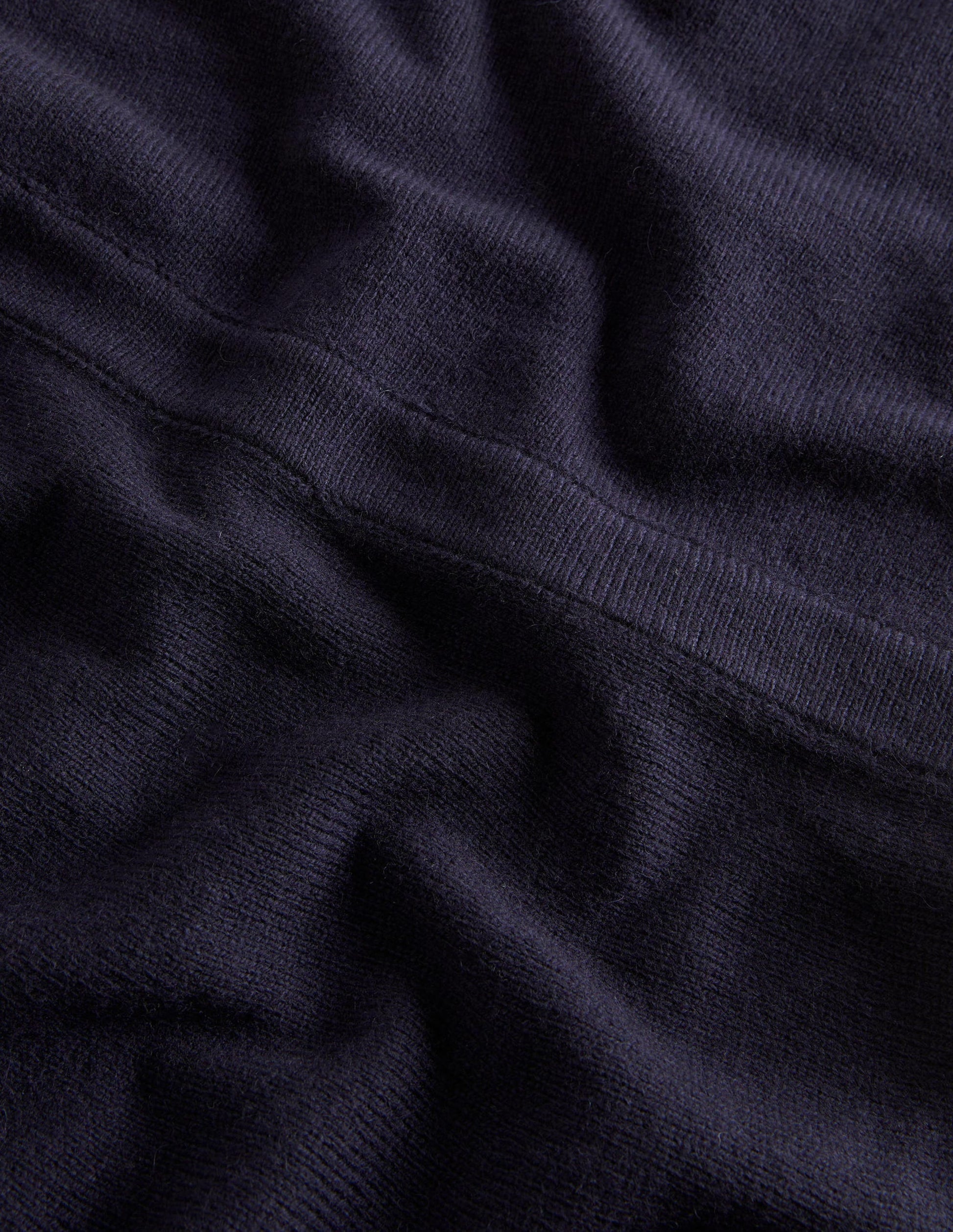 Square Neck Knitted Dress-Navy-7