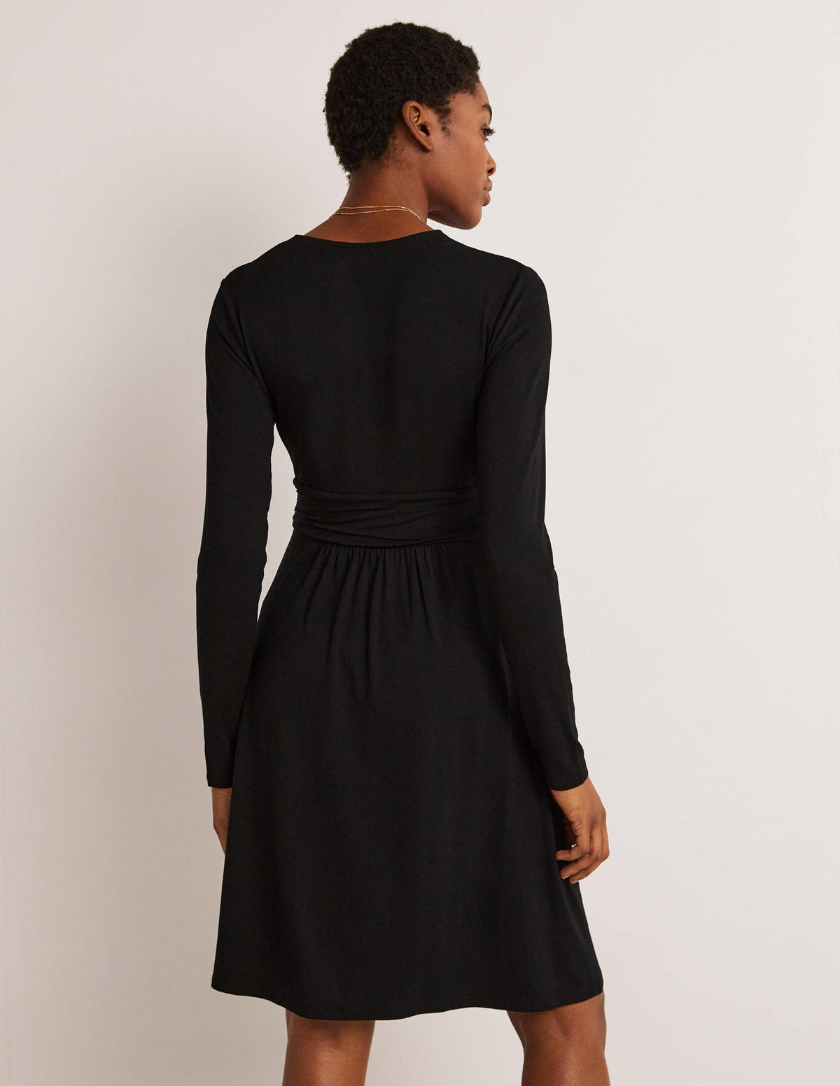 Layla Jerseykleid-Schwarz - Image 3