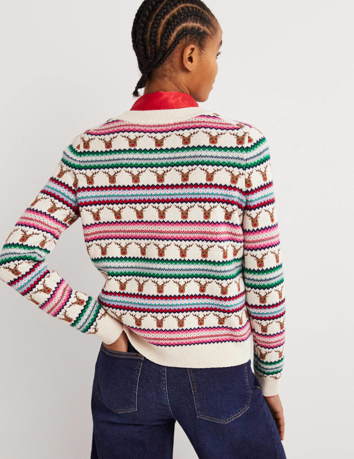 Reindeer Fair Isle Christmas Jumper-Reindeer Fair Isle - Image 3