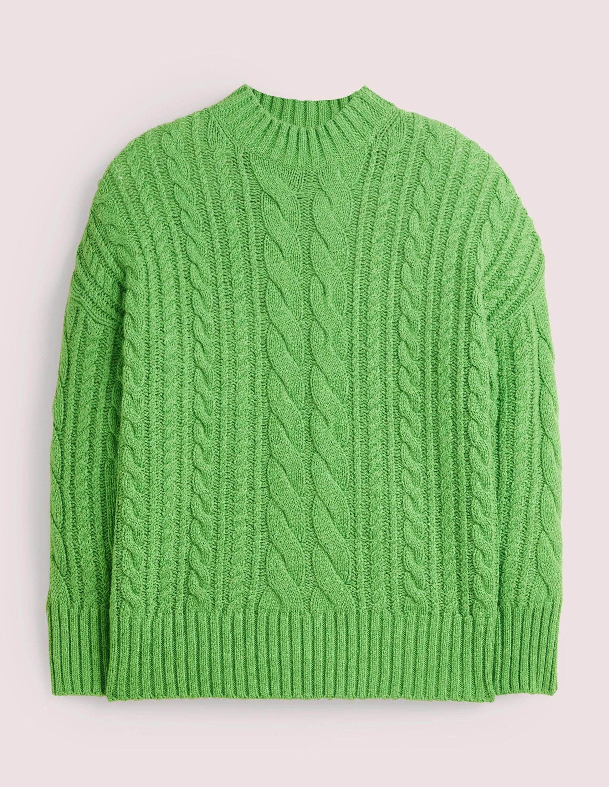 Pull en maille torsadée-Vert iguane-8