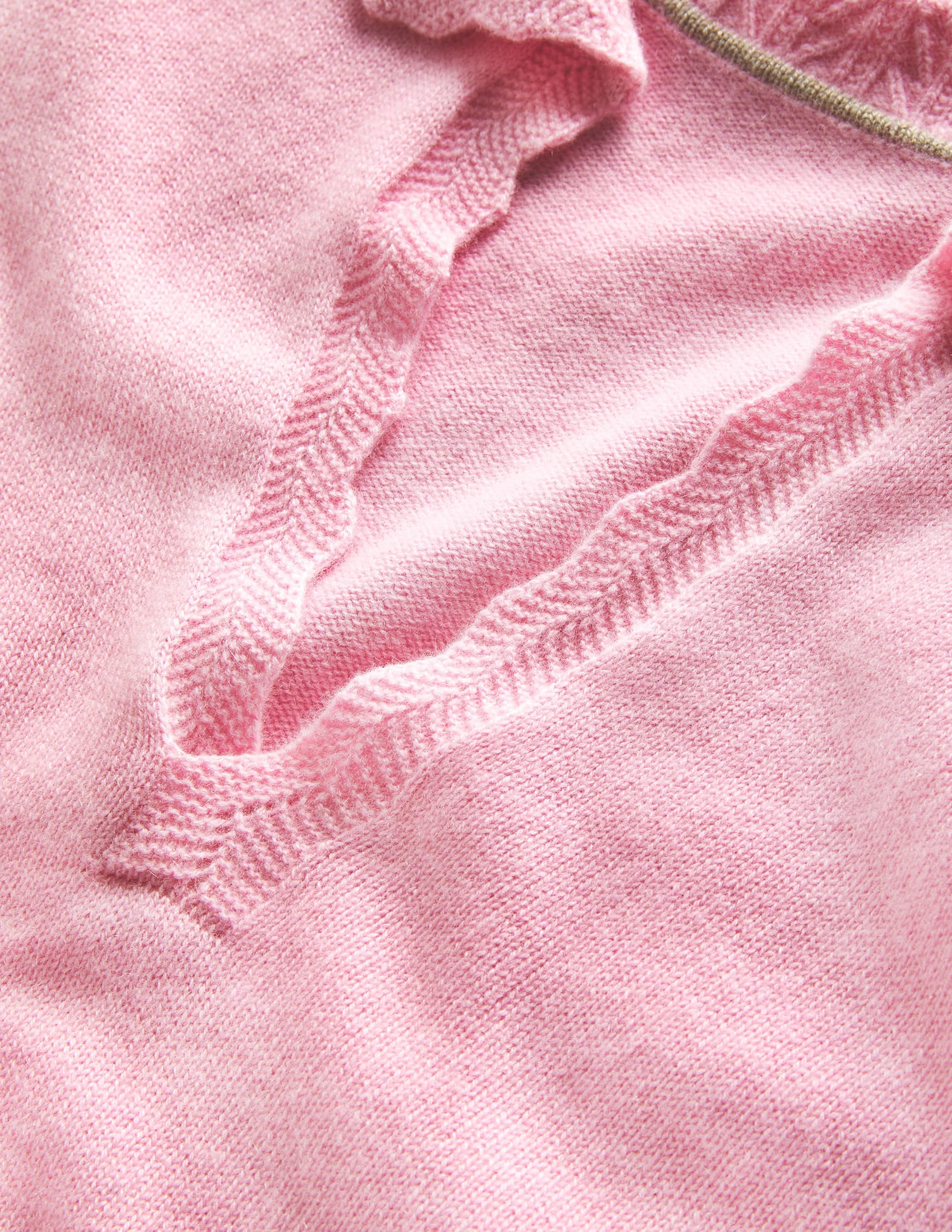 Kaschmirpullover mit Kragendetail-Cameo-Rosa - Image 7