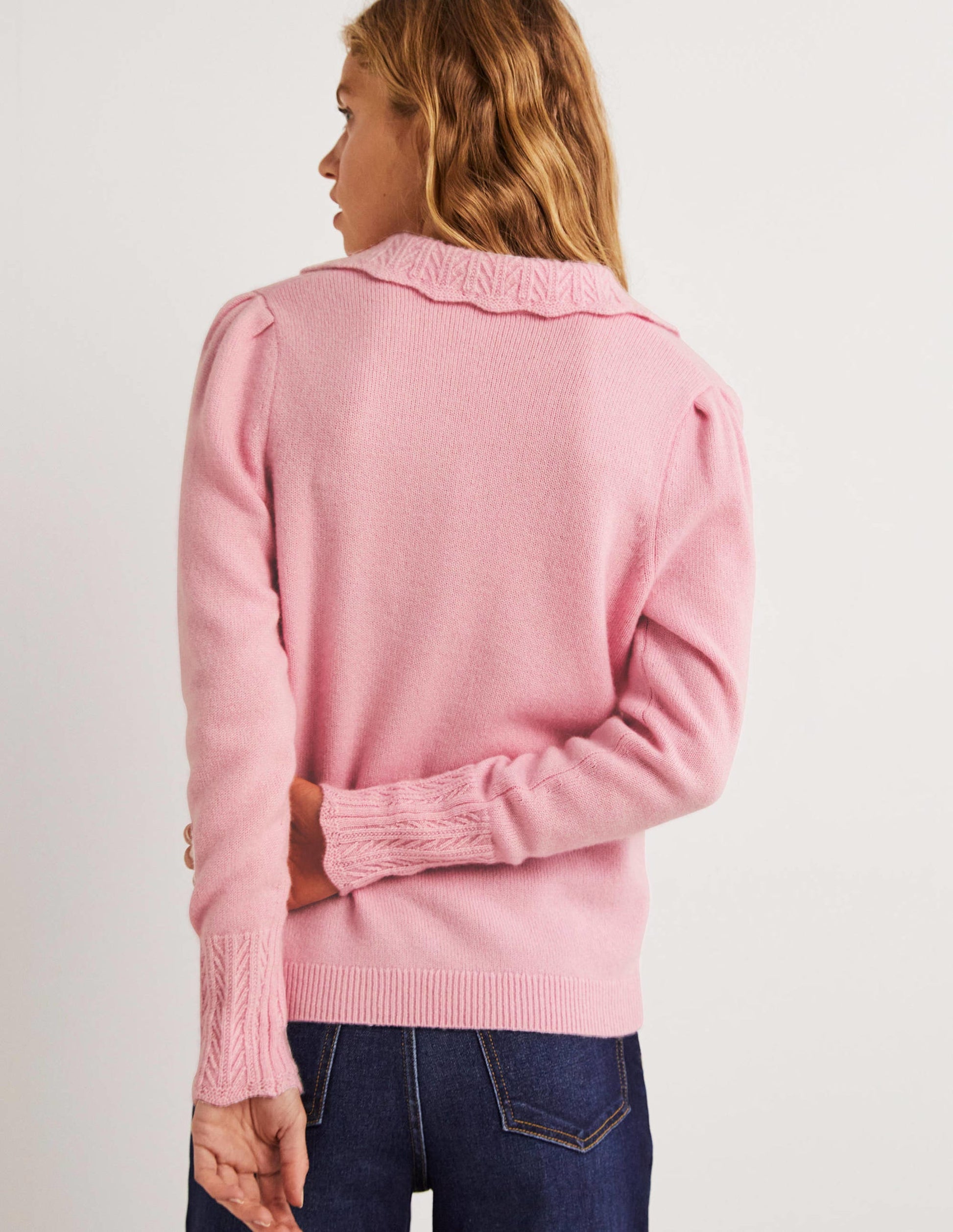 Kaschmirpullover mit Kragendetail-Cameo-Rosa-3