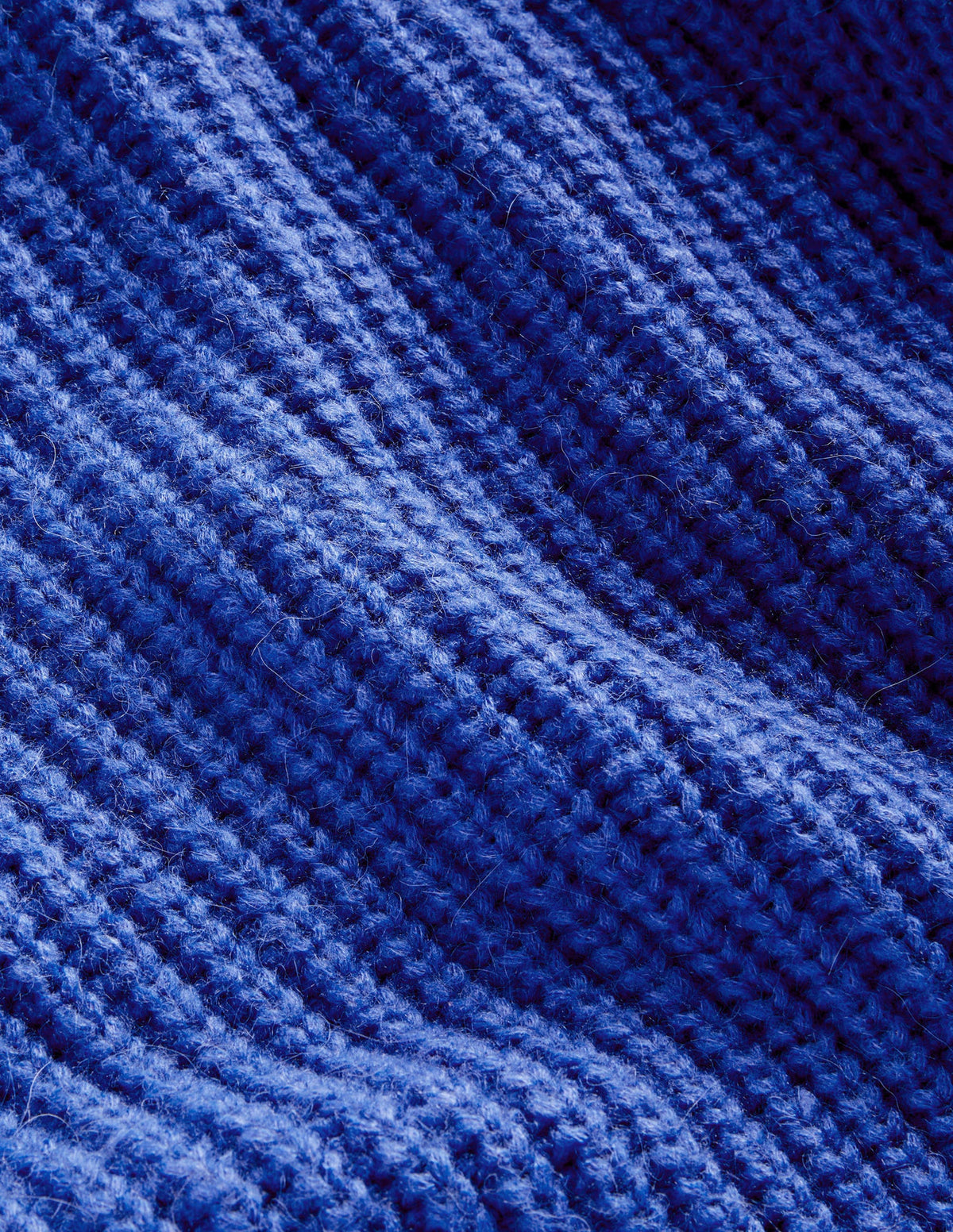 Pull côtelé épais-Bleu cobalt - Image 6