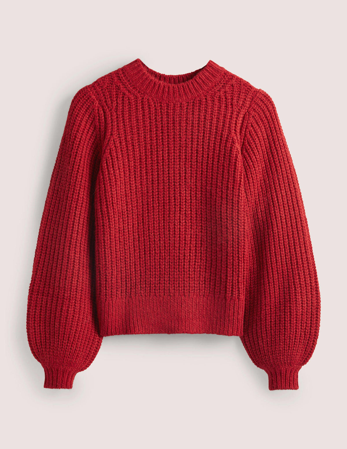 Pull côtelé épais-Rouge rubis-7