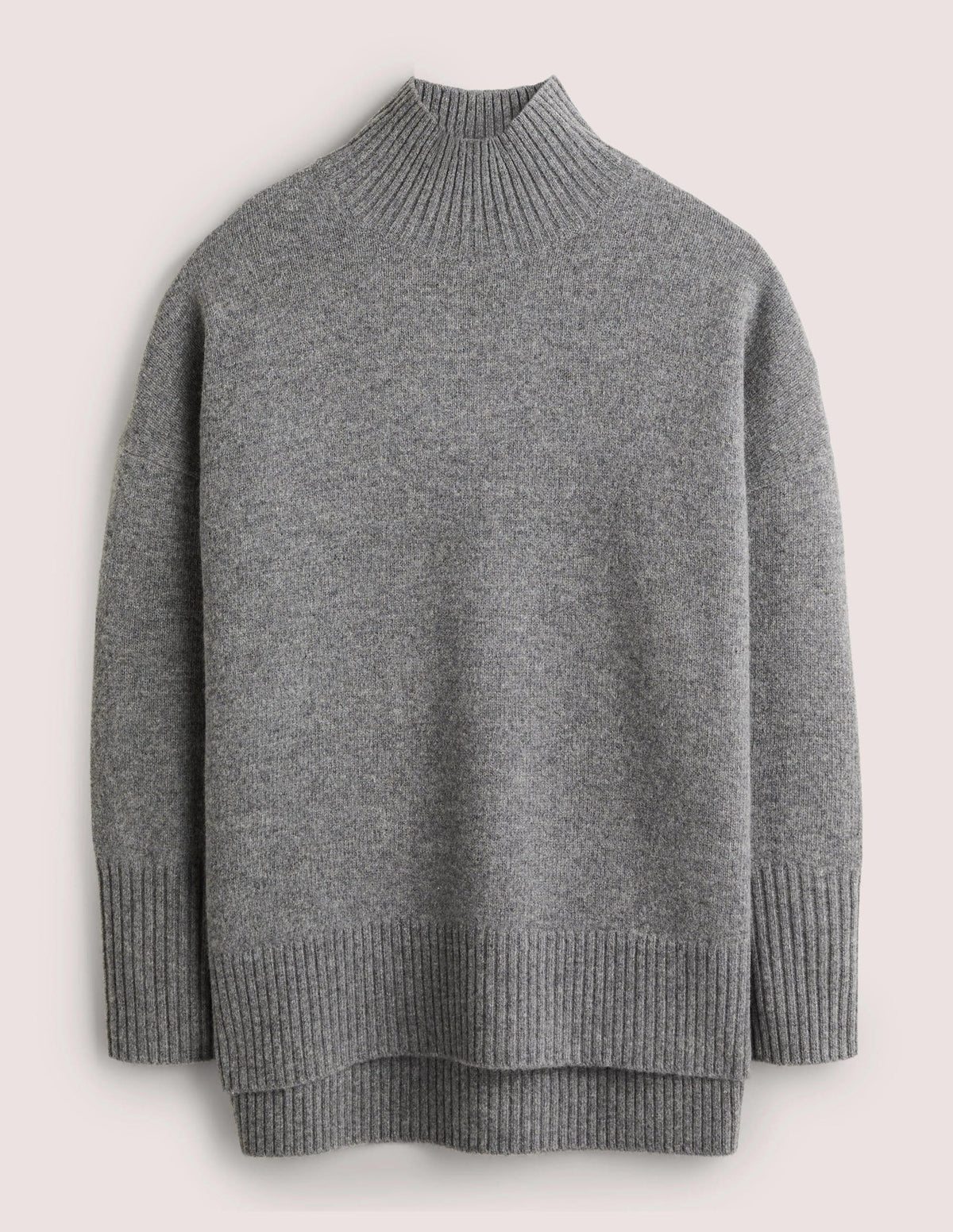 Jessica Oversize-Pullover-Helles Anthrazit Melange - Image 6