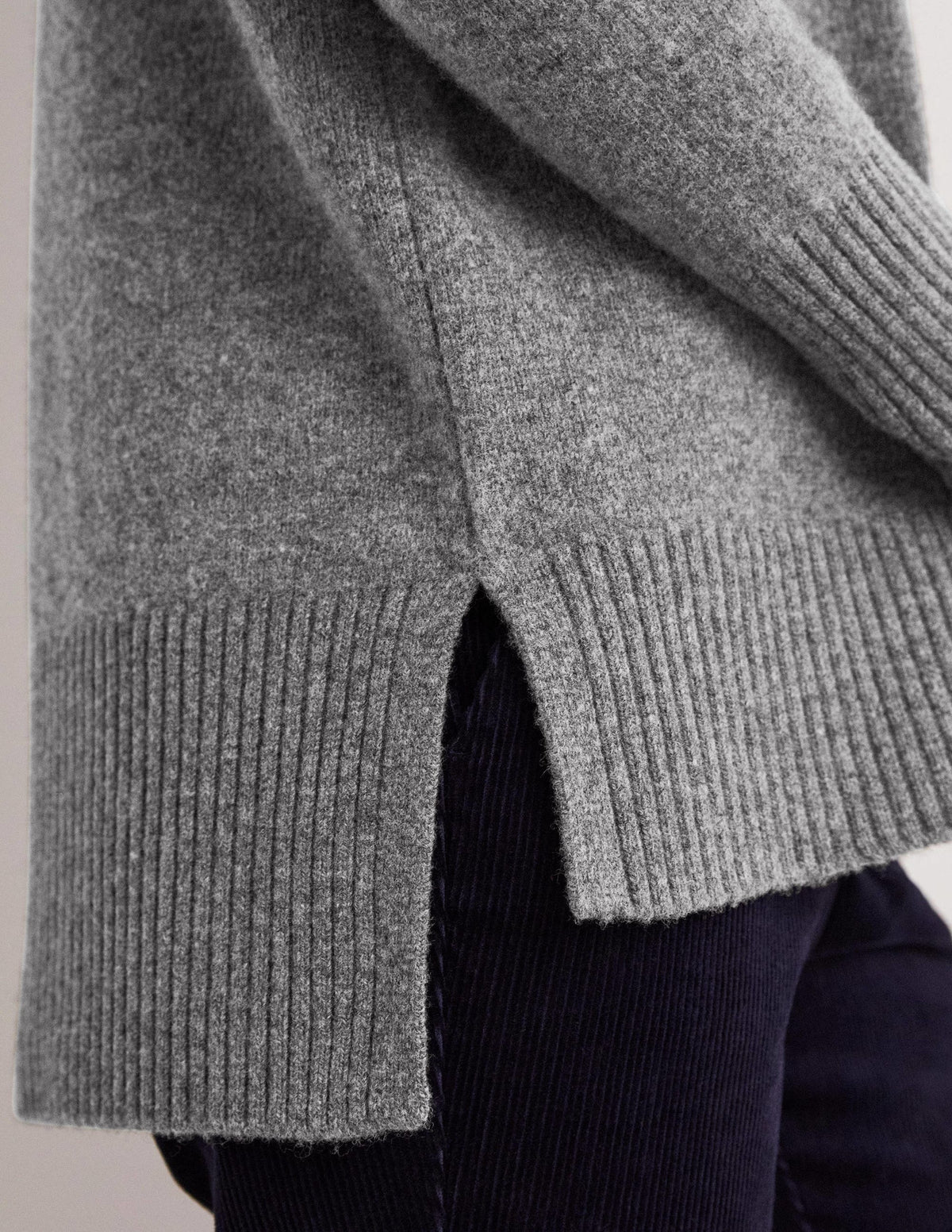 Jessica Oversize-Pullover-Helles Anthrazit Melange-4