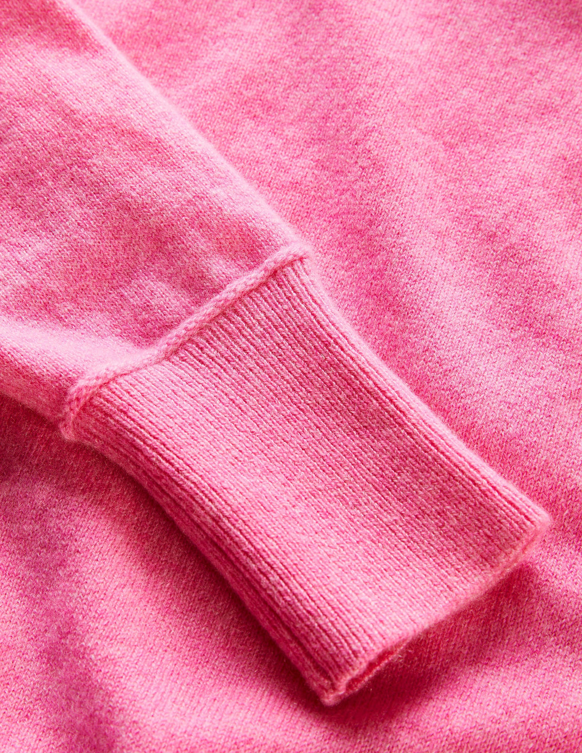 Kaschmirpullover mit Puffärmeln-Kirschblüte Meliert - Image 7